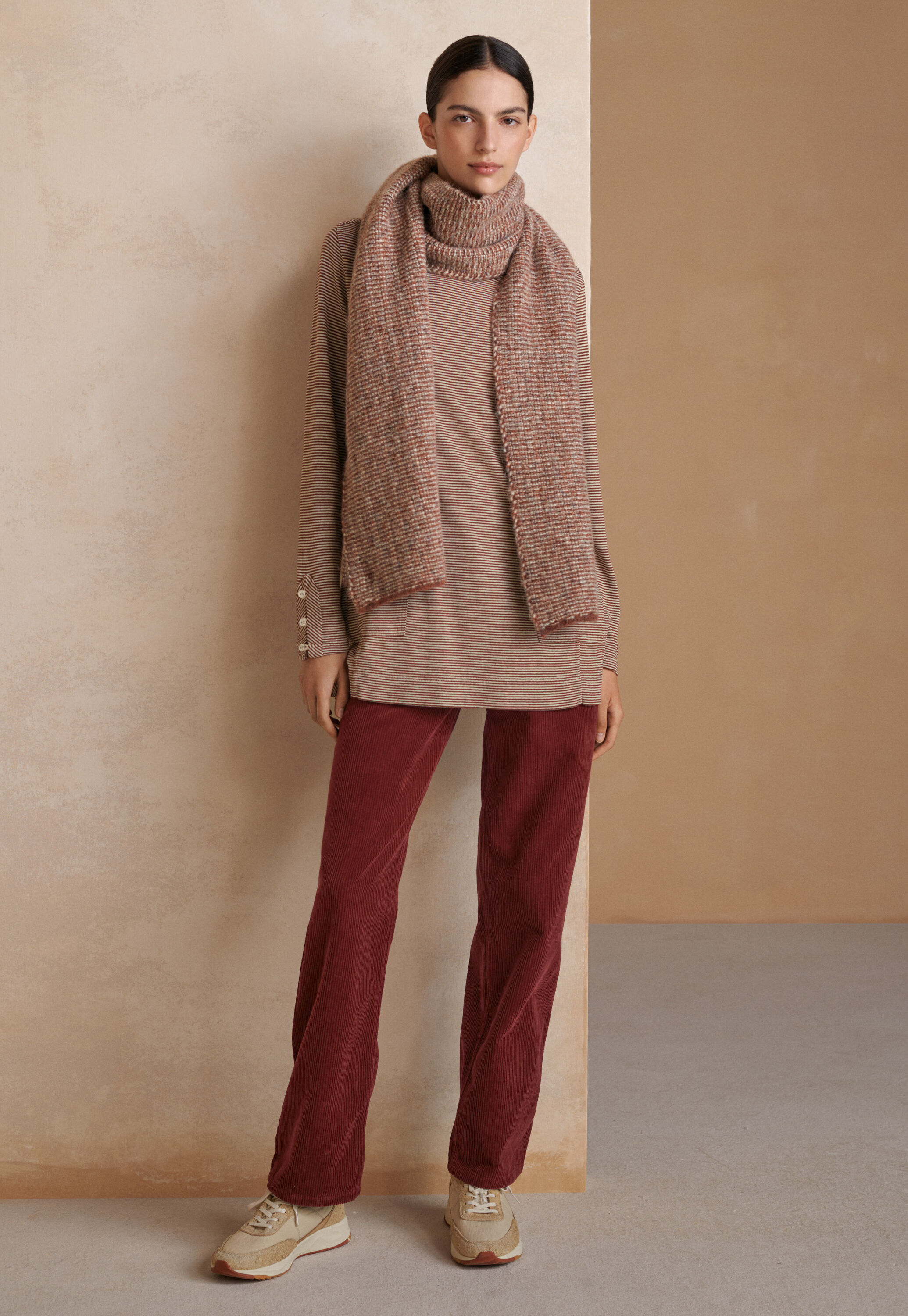 Straight-leg cord trouser