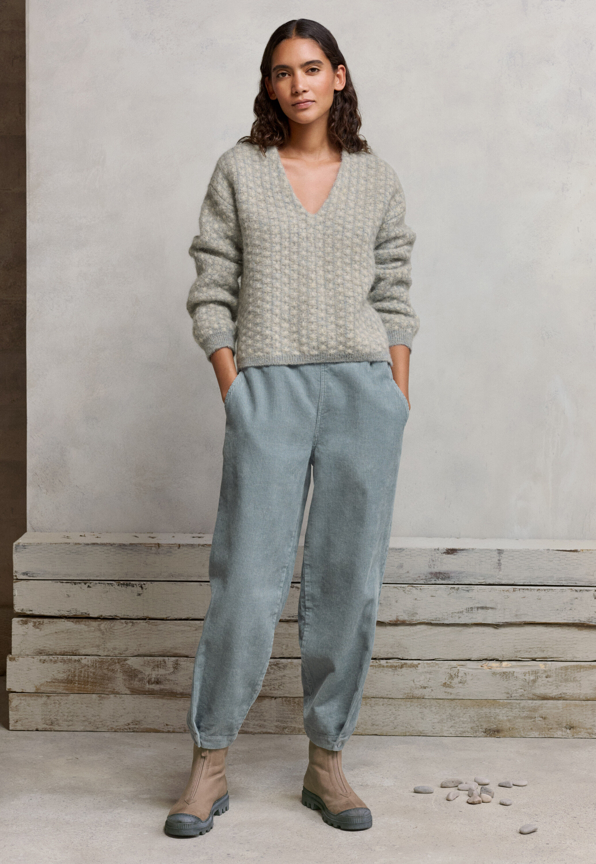 Tapered trousers