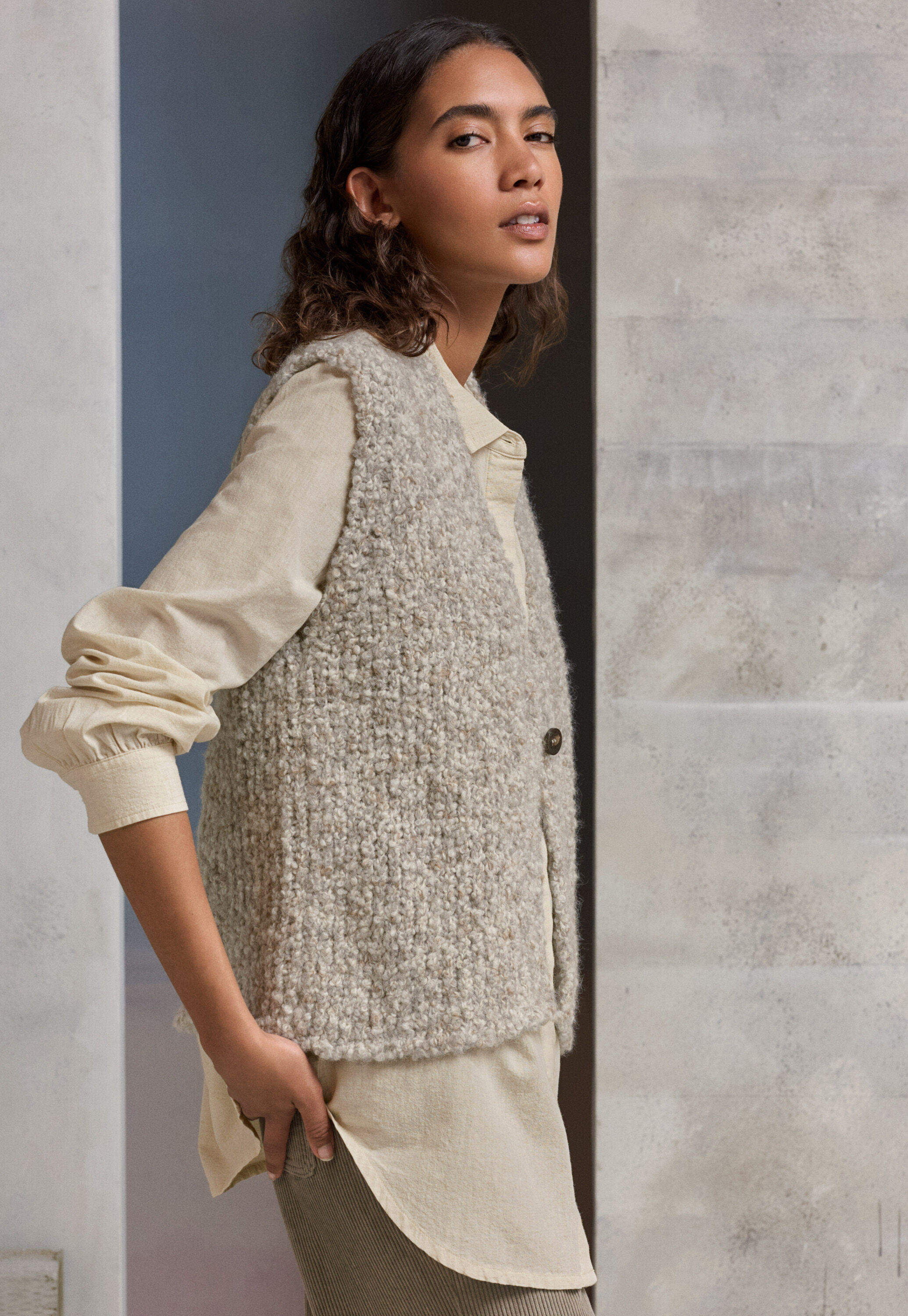 Knitted gilet