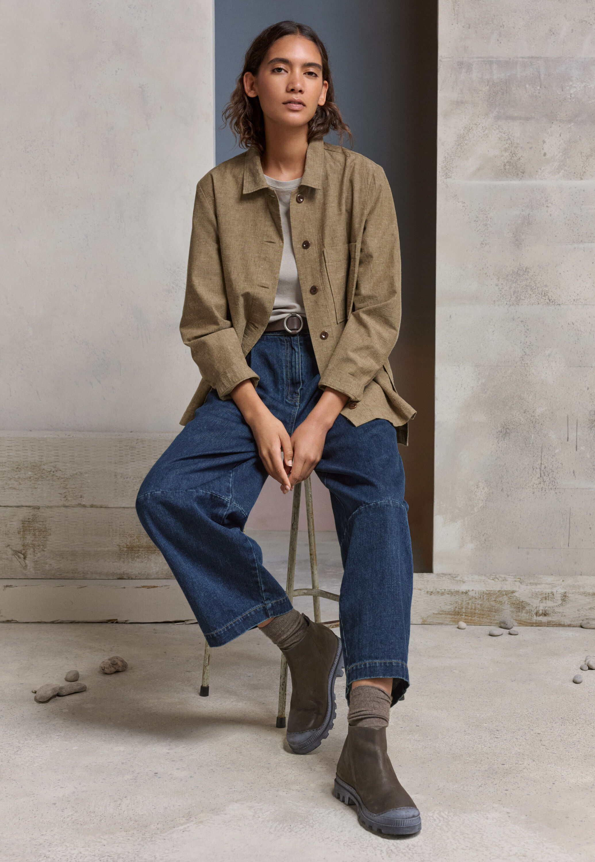 Structured overshirt