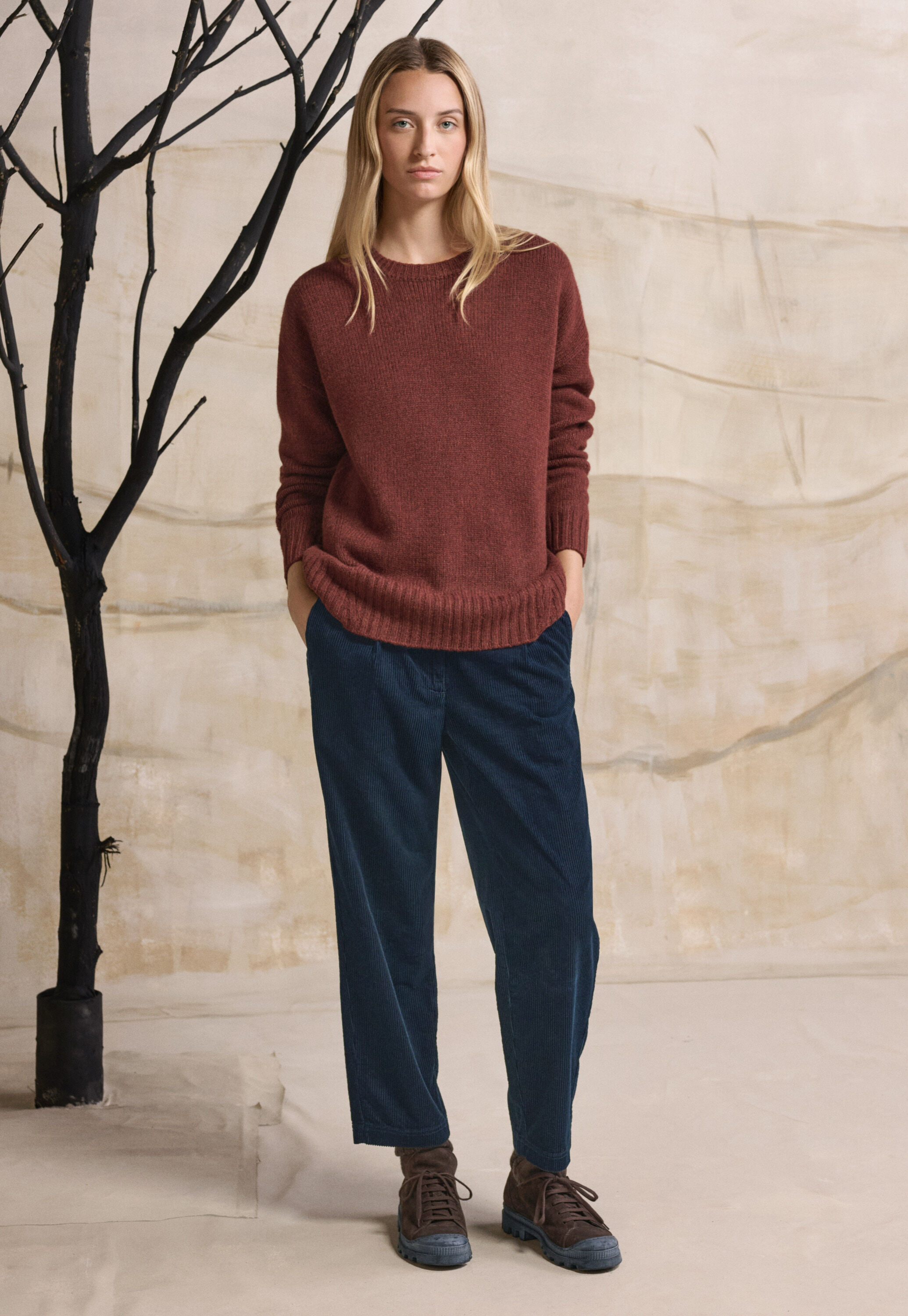 Pleat-front trousers