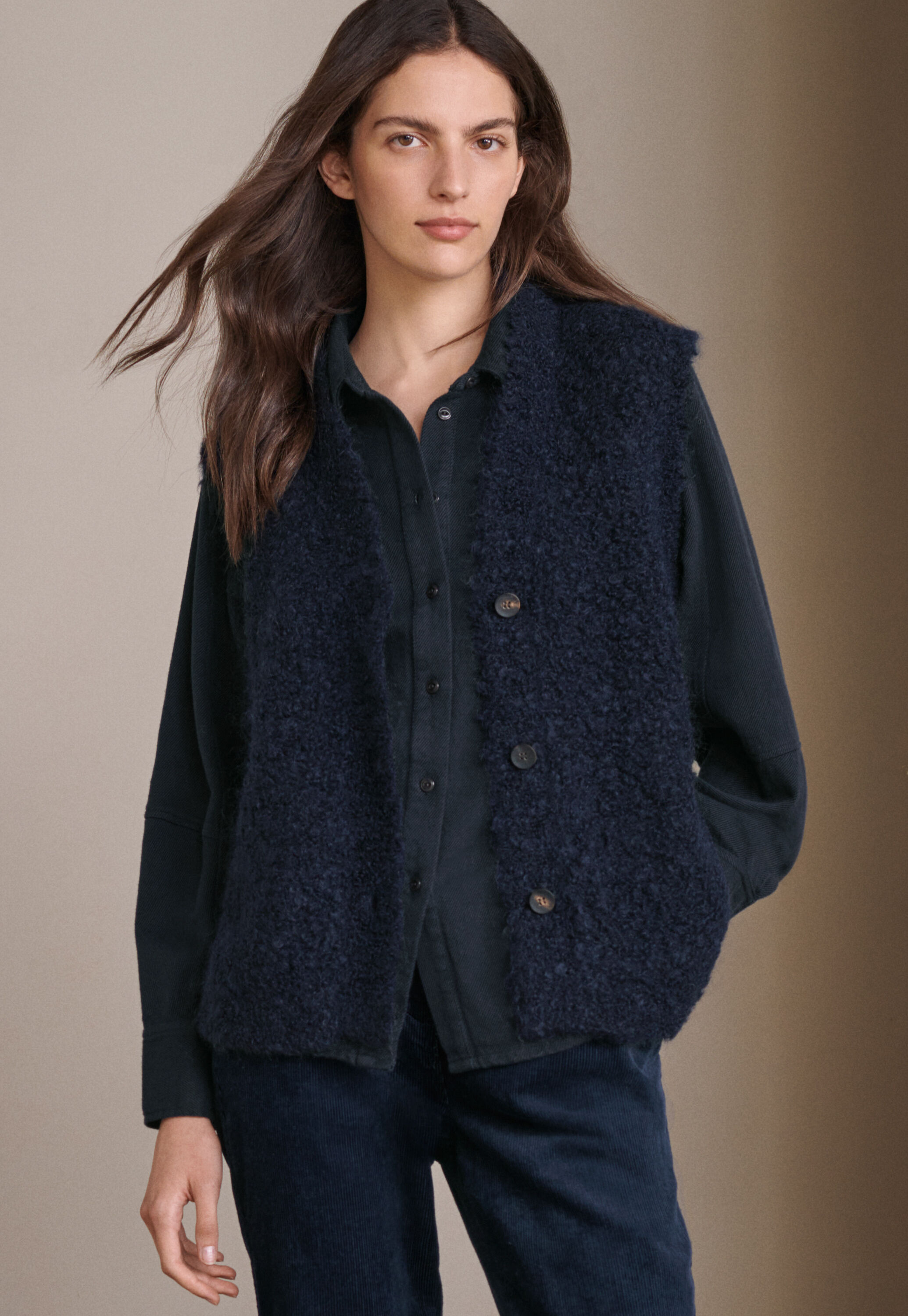 Knitted waistcoat