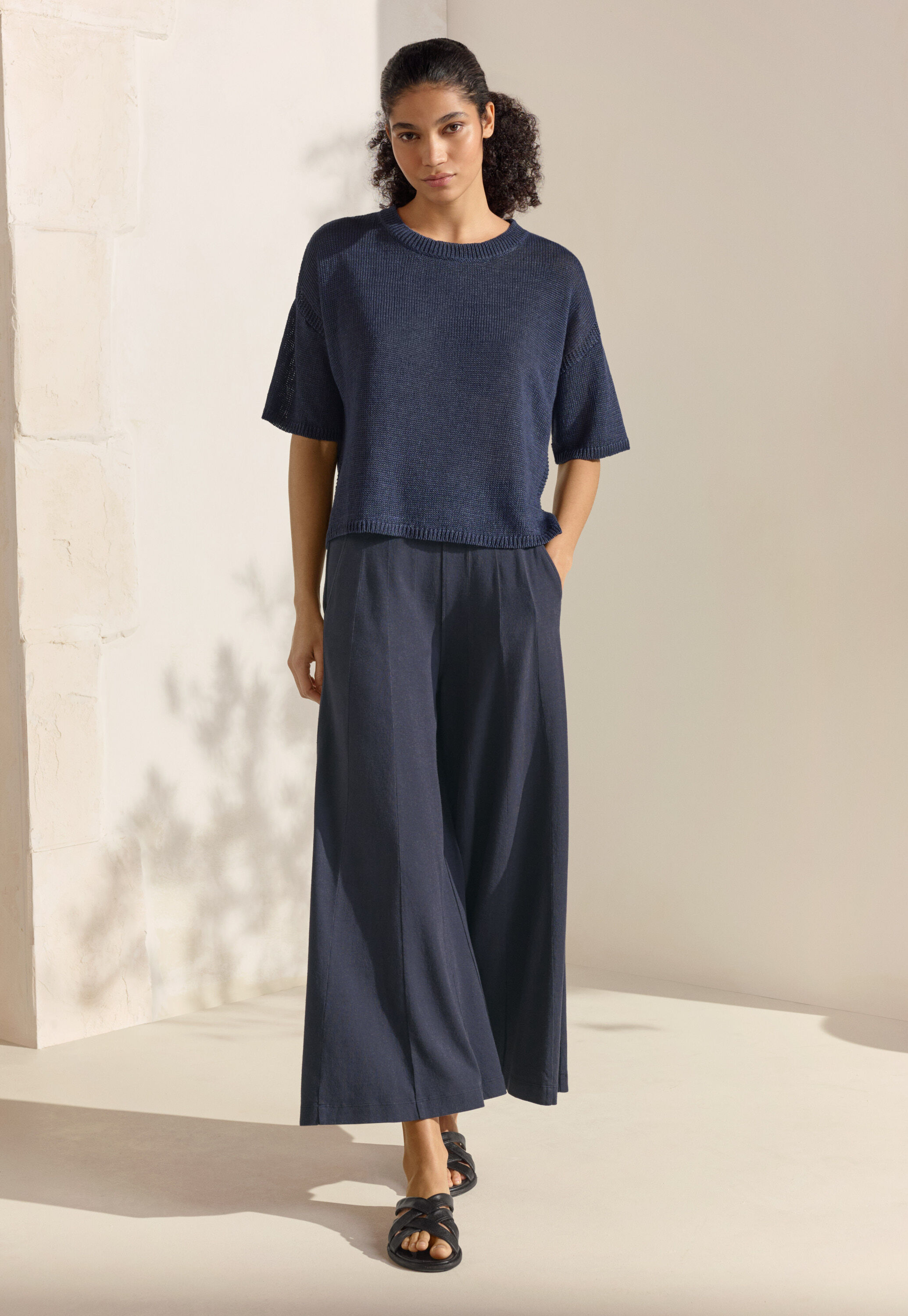 Pleat-front trousers