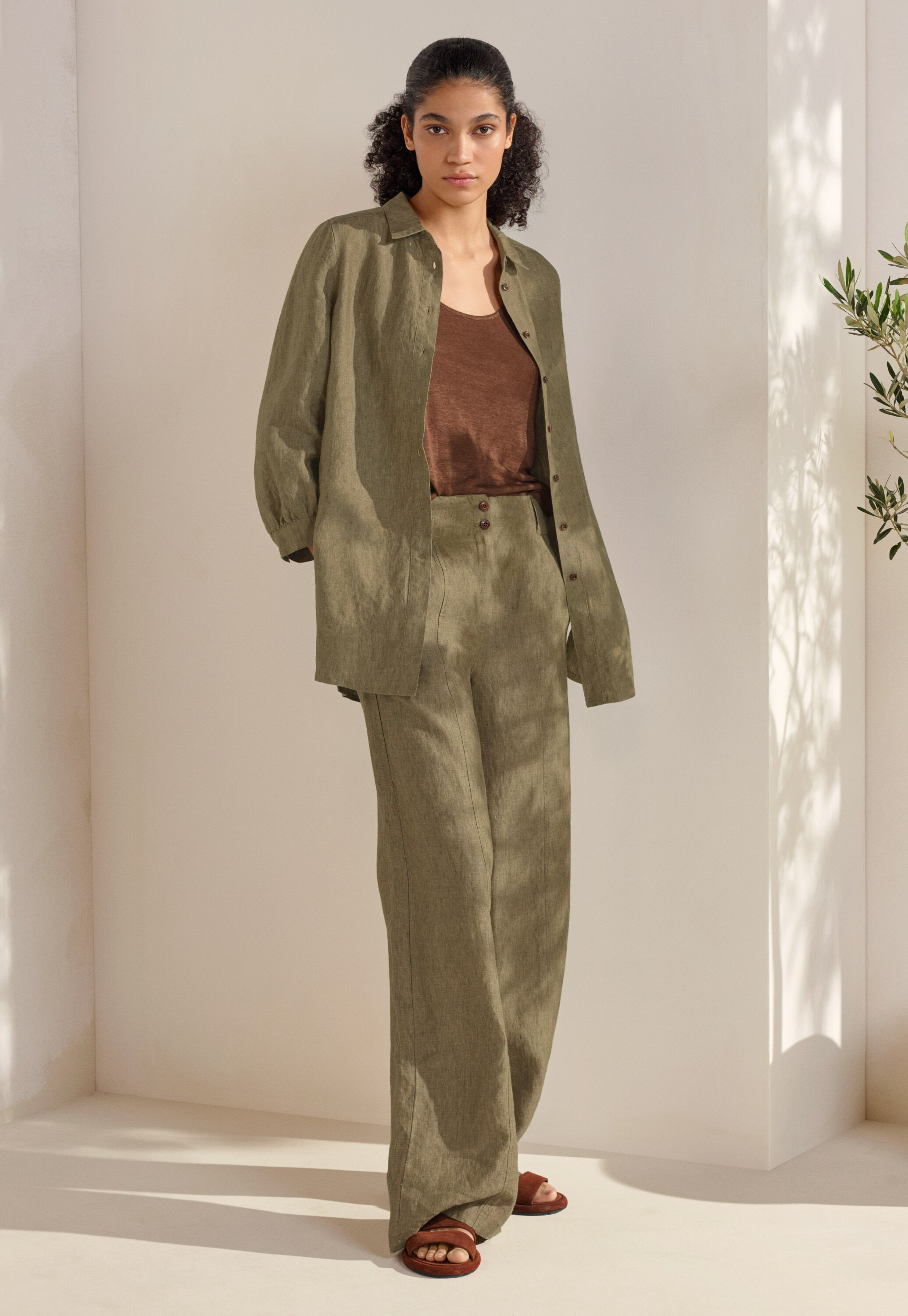 Pleat-front trousers