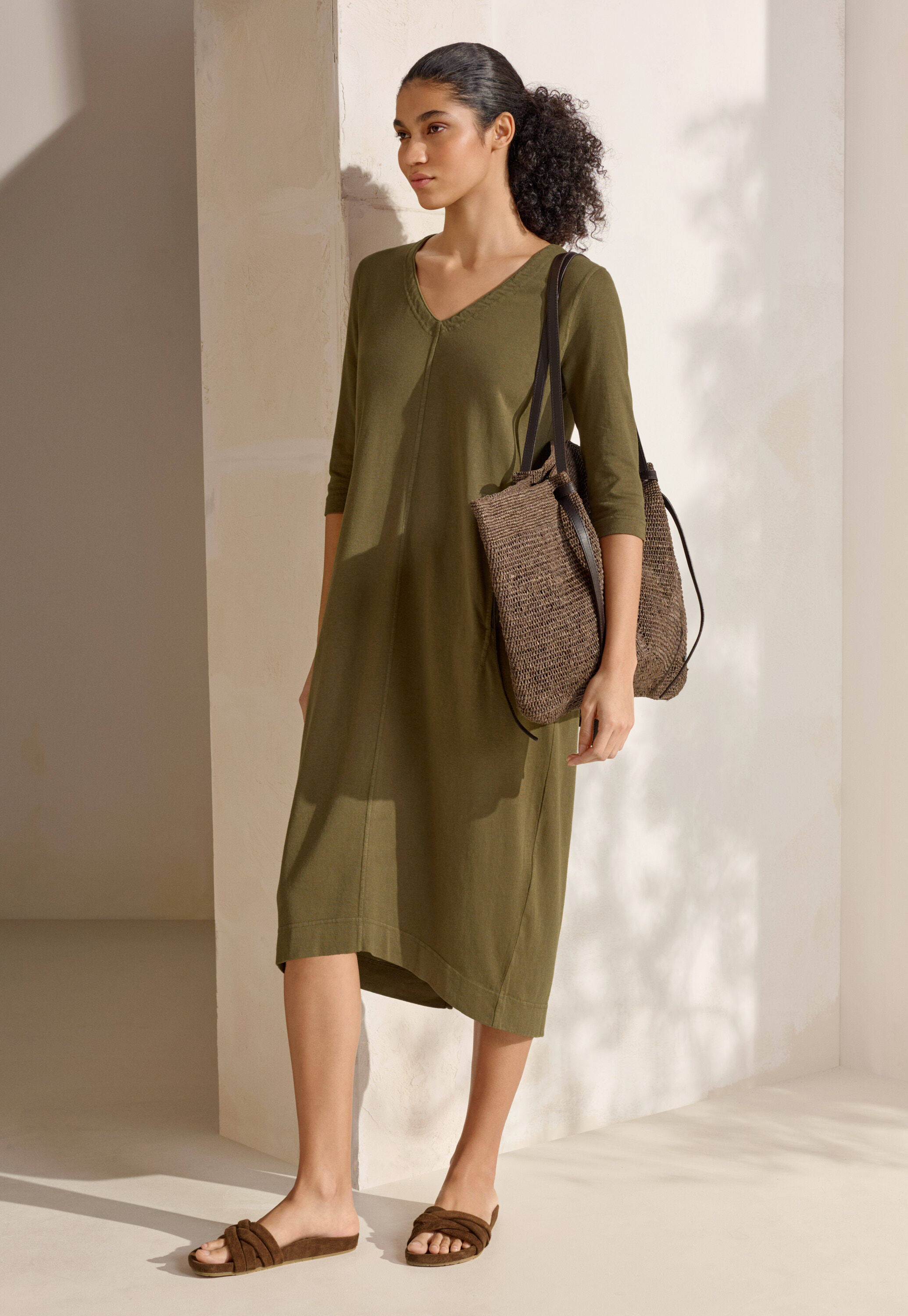 V-neck dress