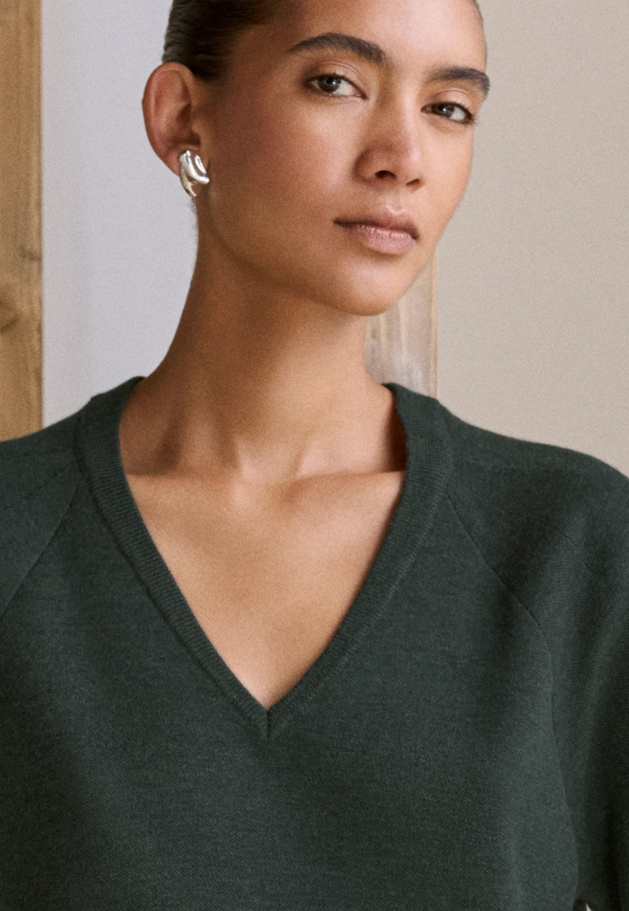 Peplum-detail dress