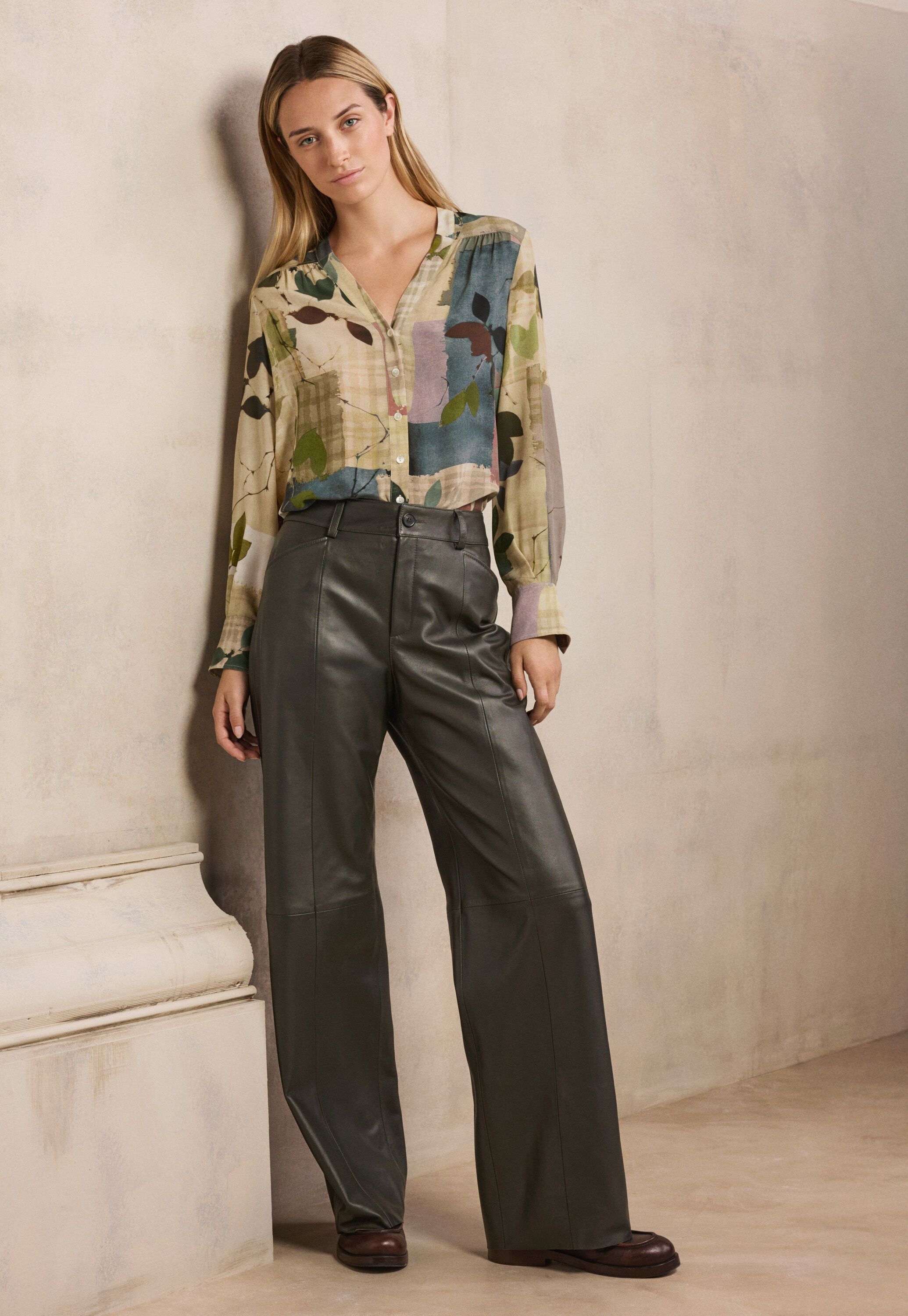 Pleat-front trousers