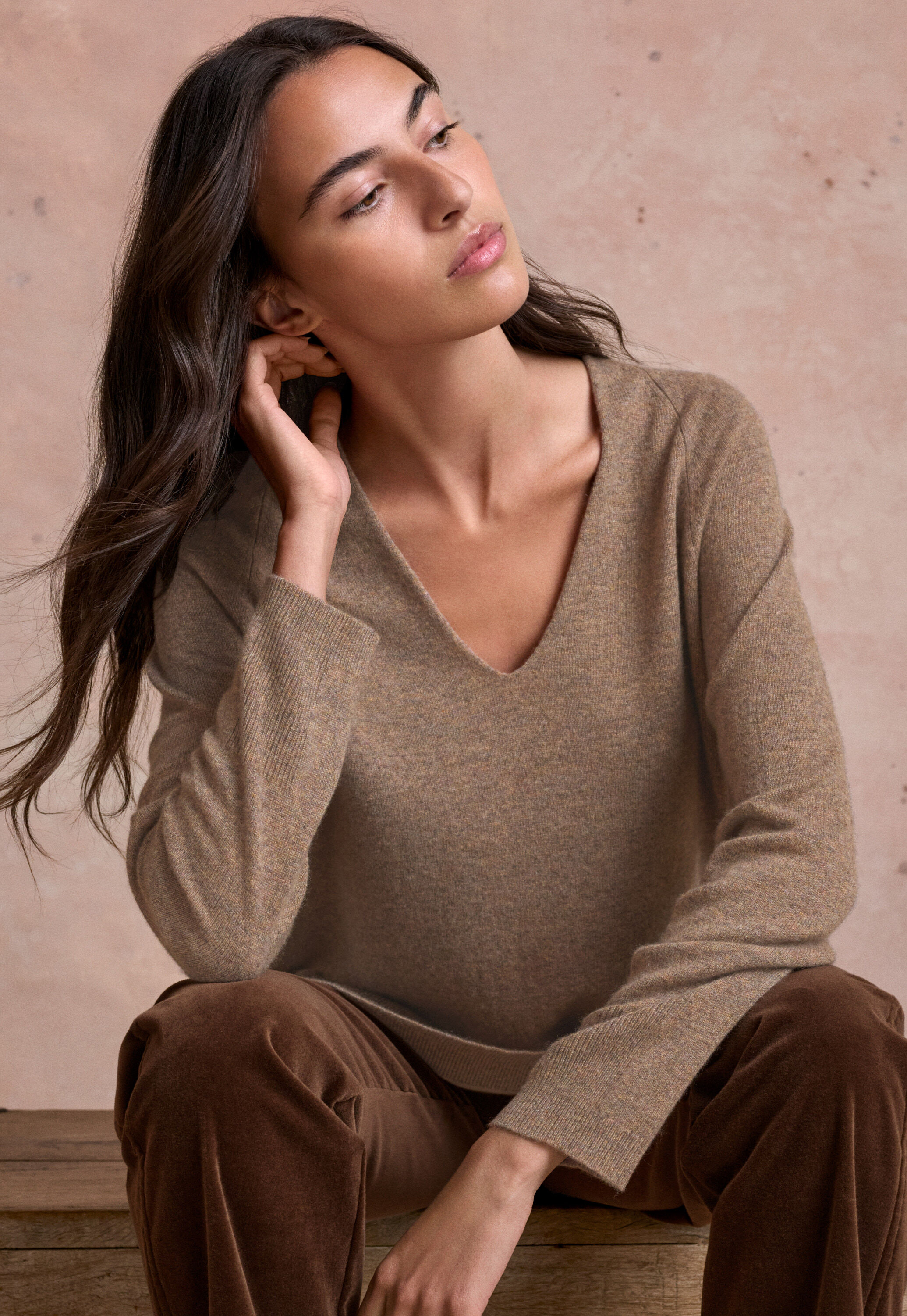 V-neck sweater