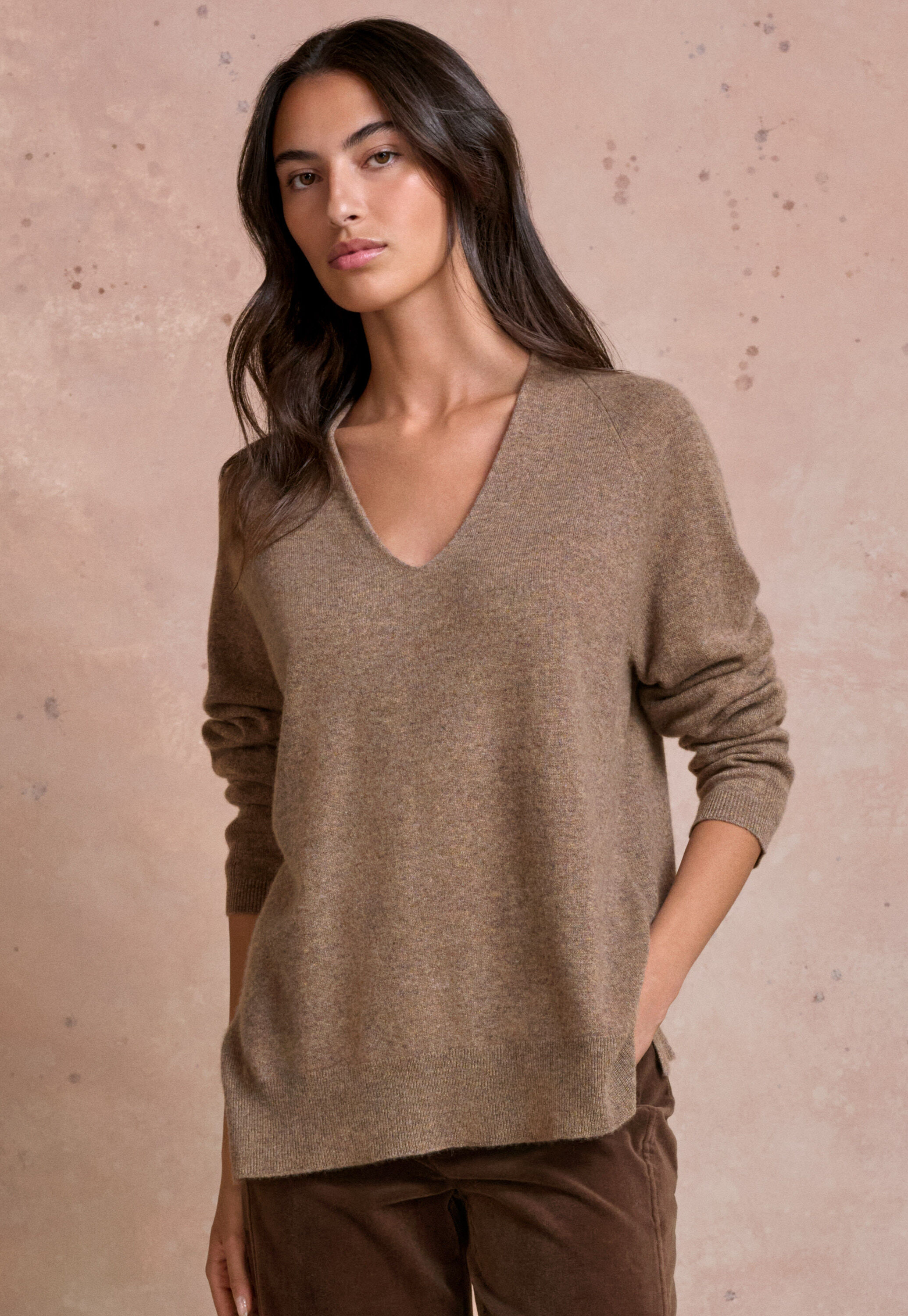 V-neck sweater
