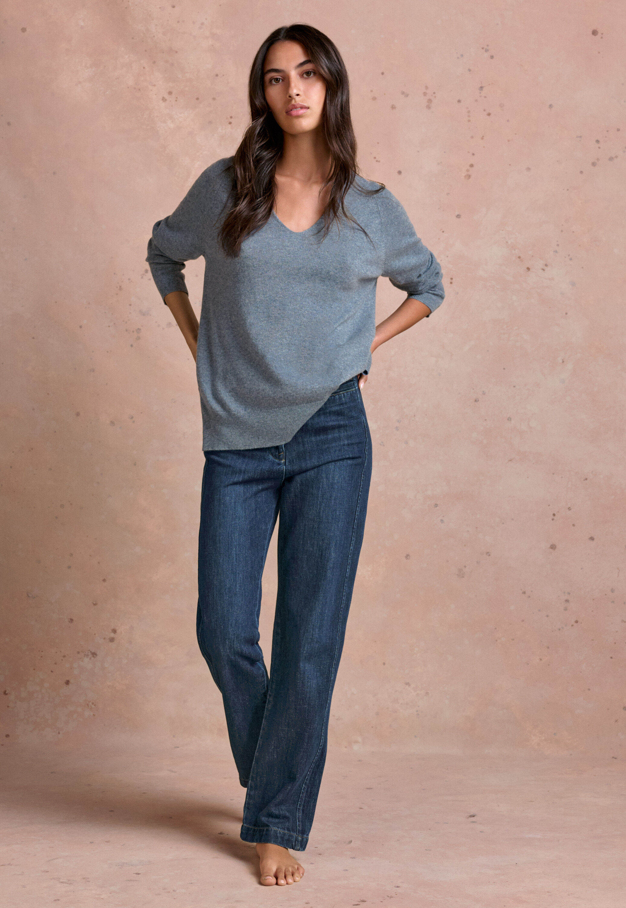 V-neck sweater