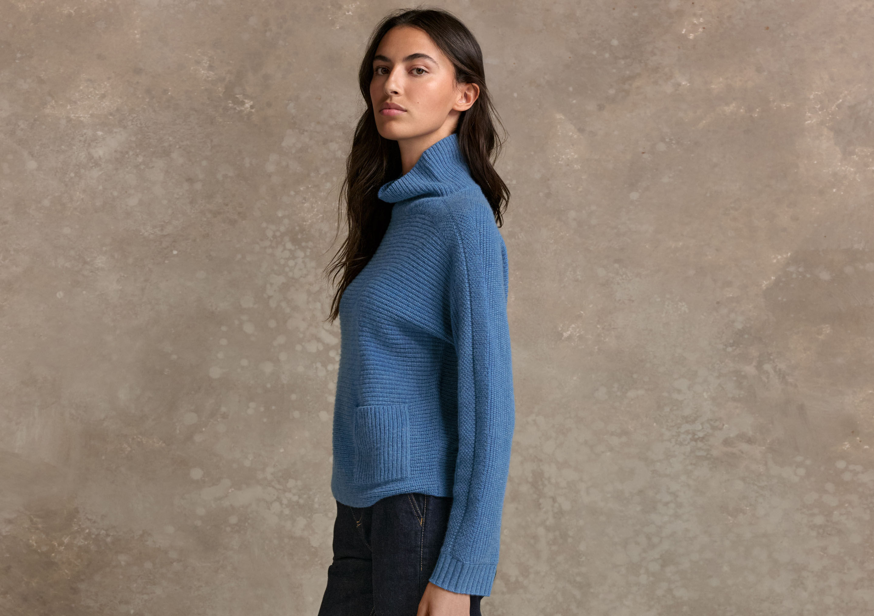 Dolman-sleeve sweater