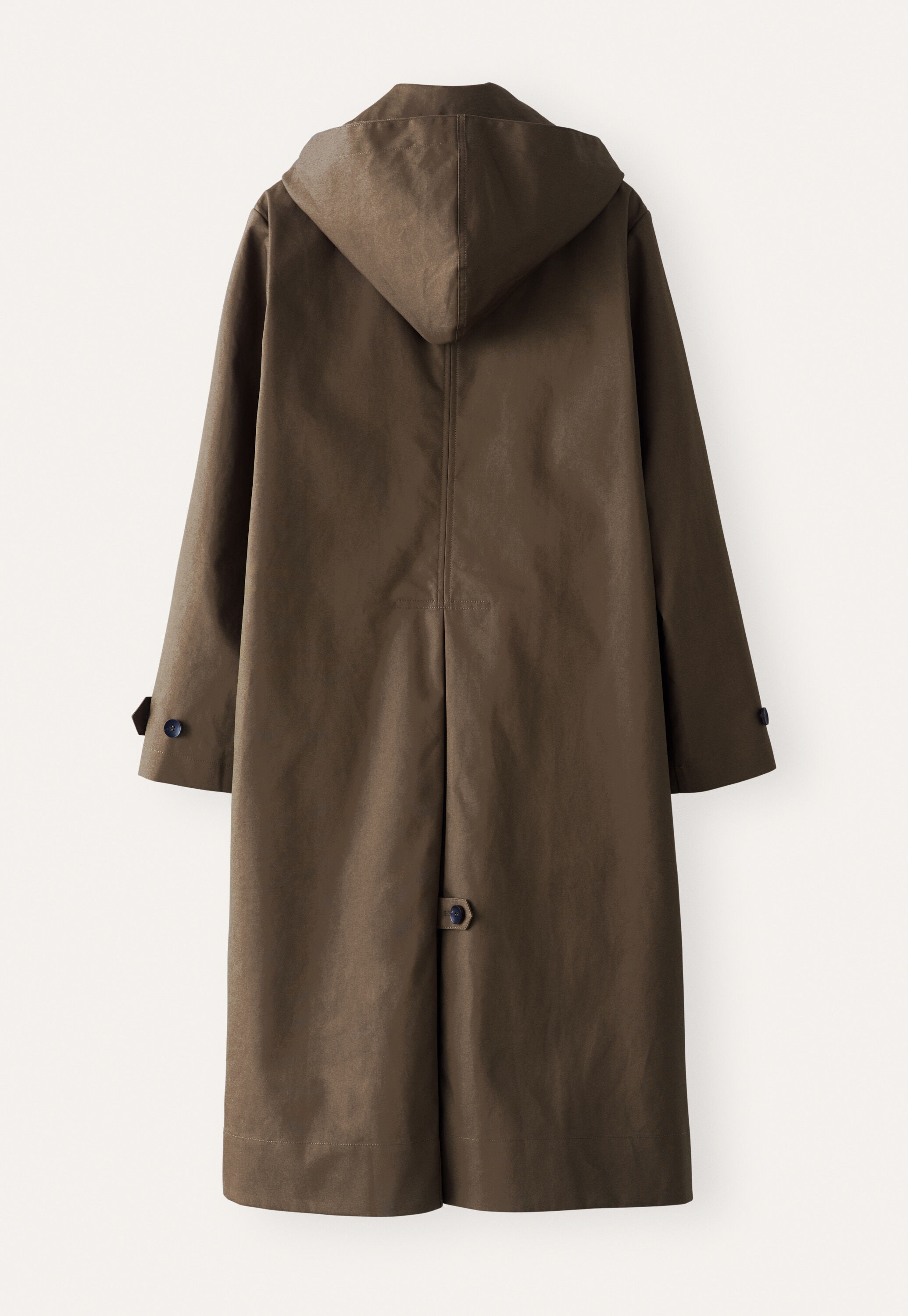 Hooded trench coat