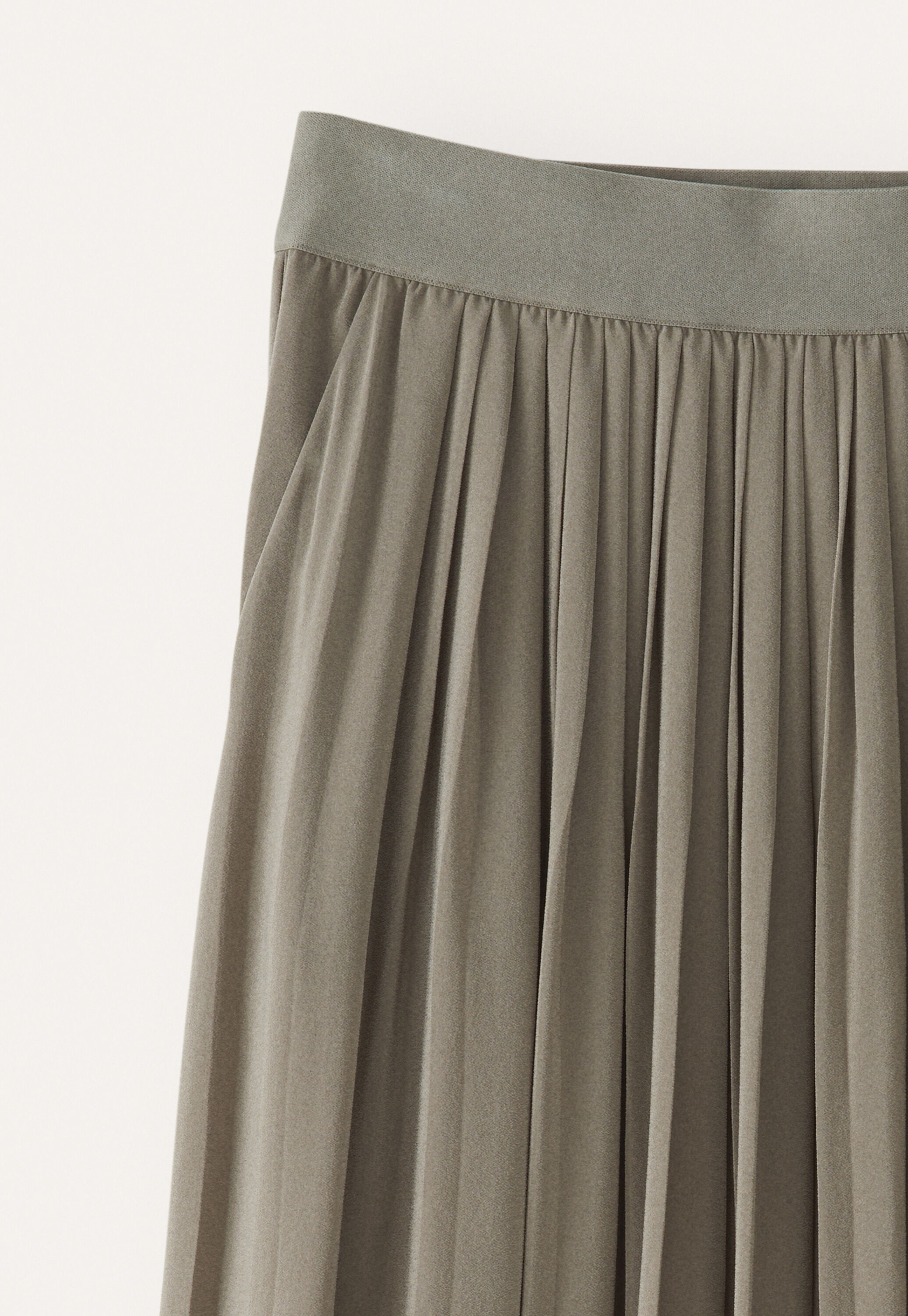 Long pleated skirt