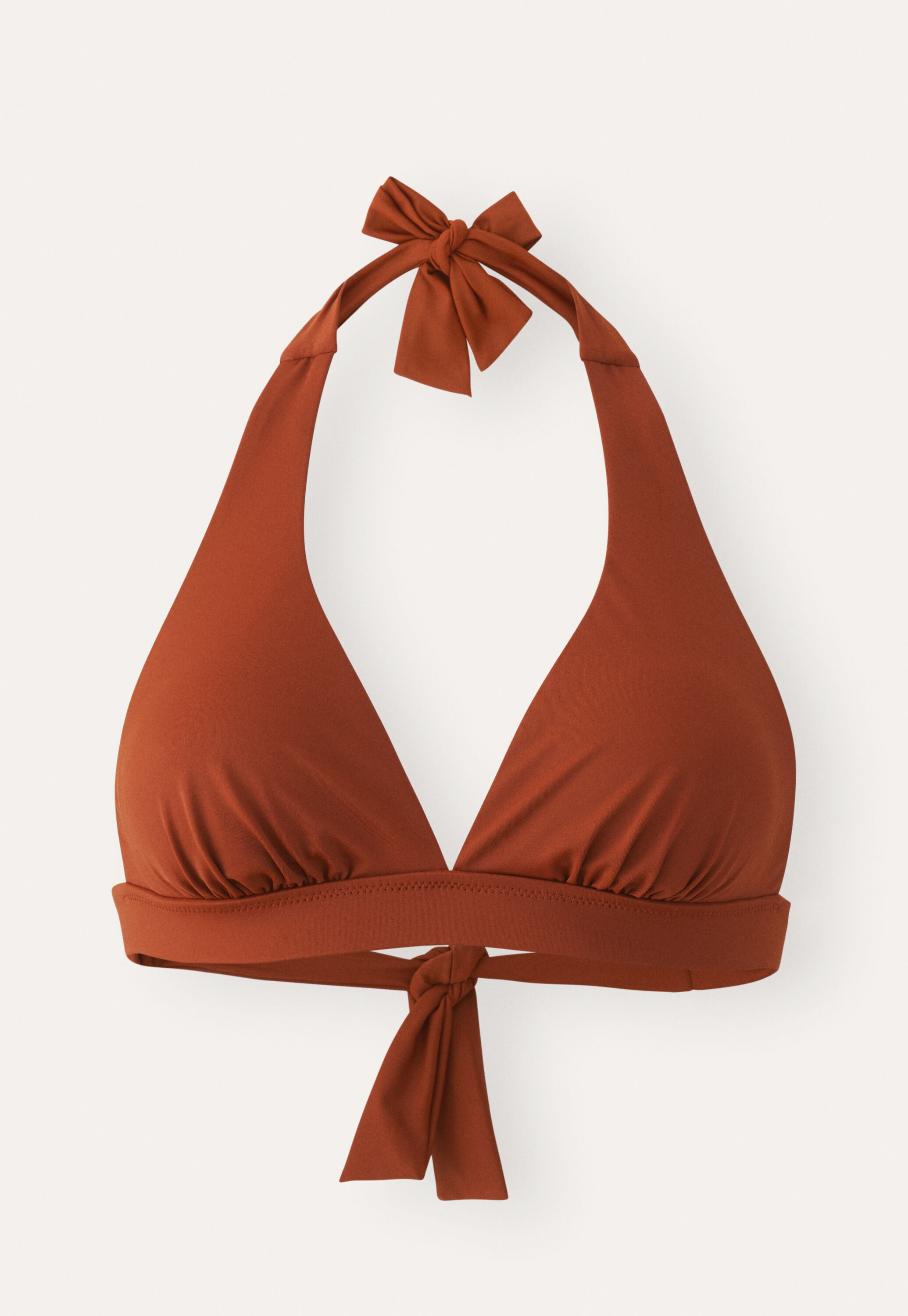 Halter-neck bikini top