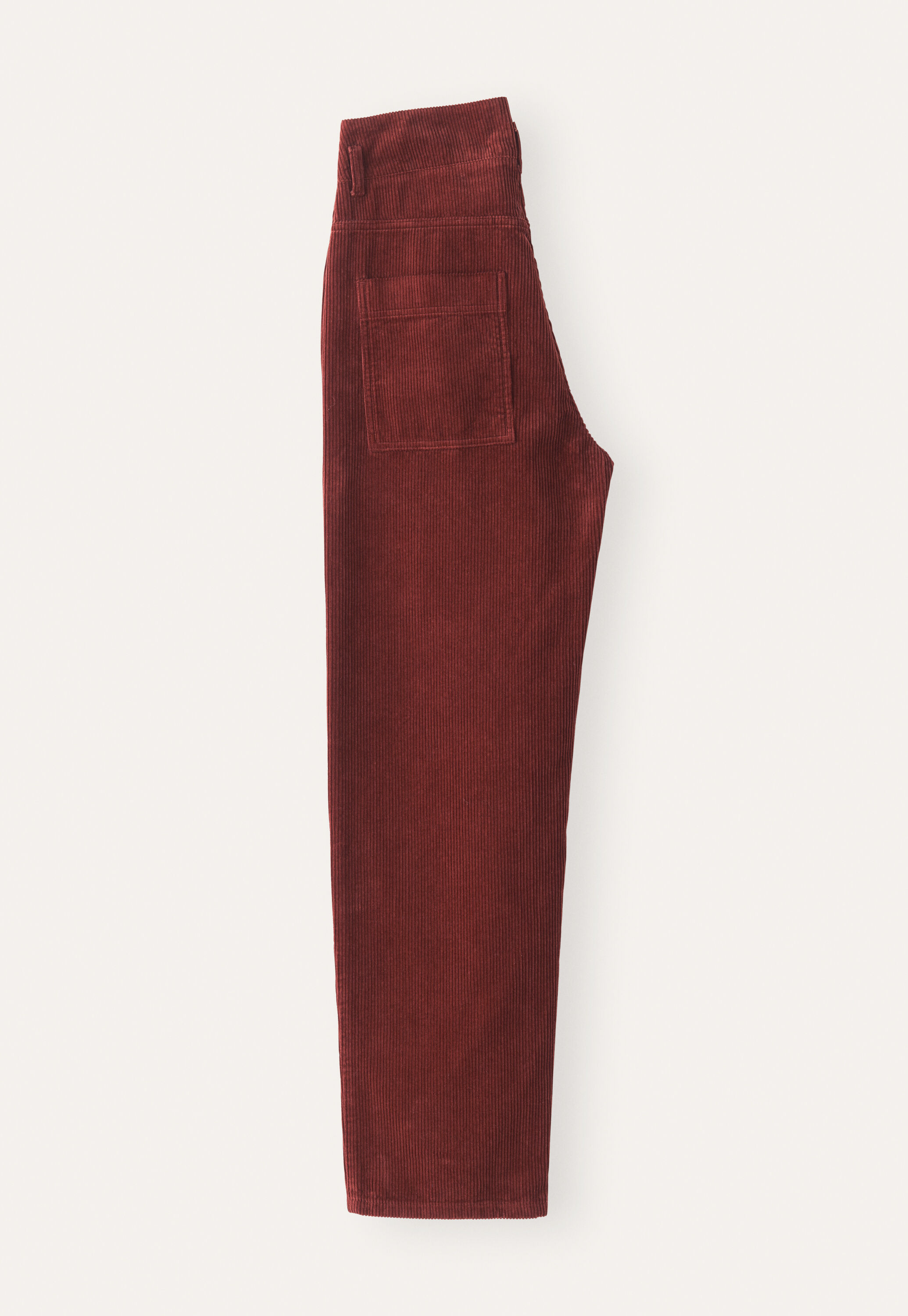 Straight-leg cord trouser