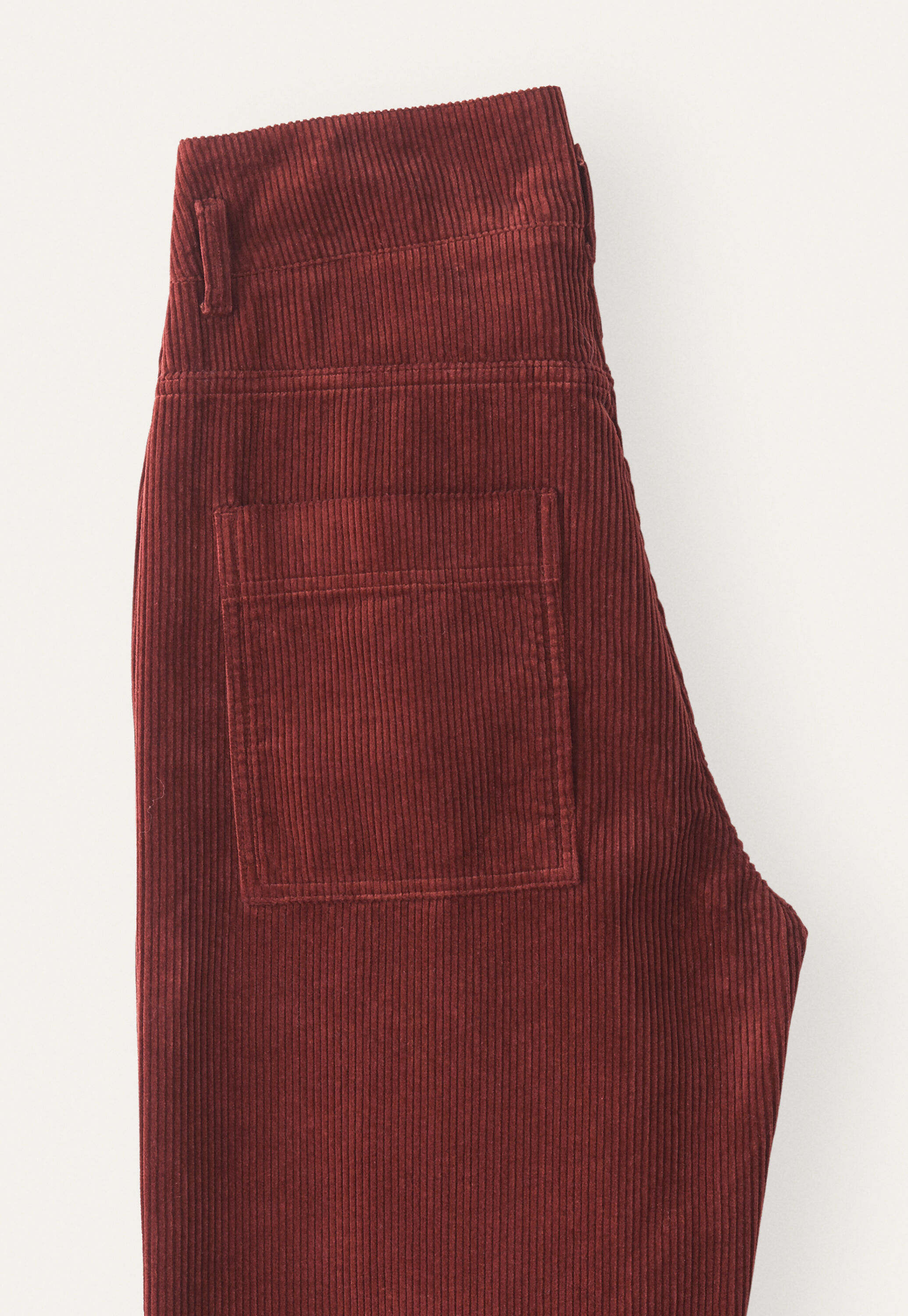 Straight-leg cord trouser