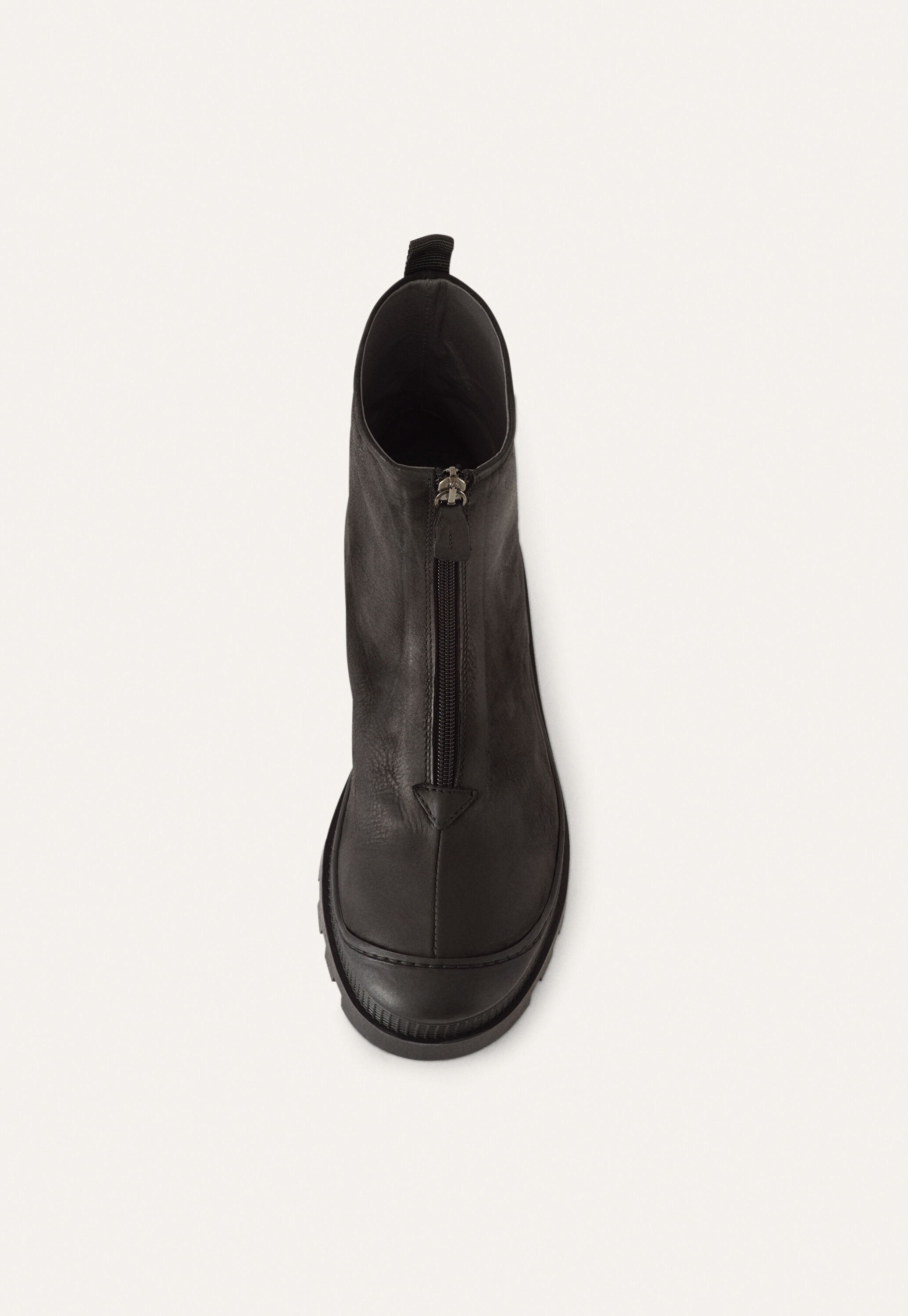 Zip-front boots