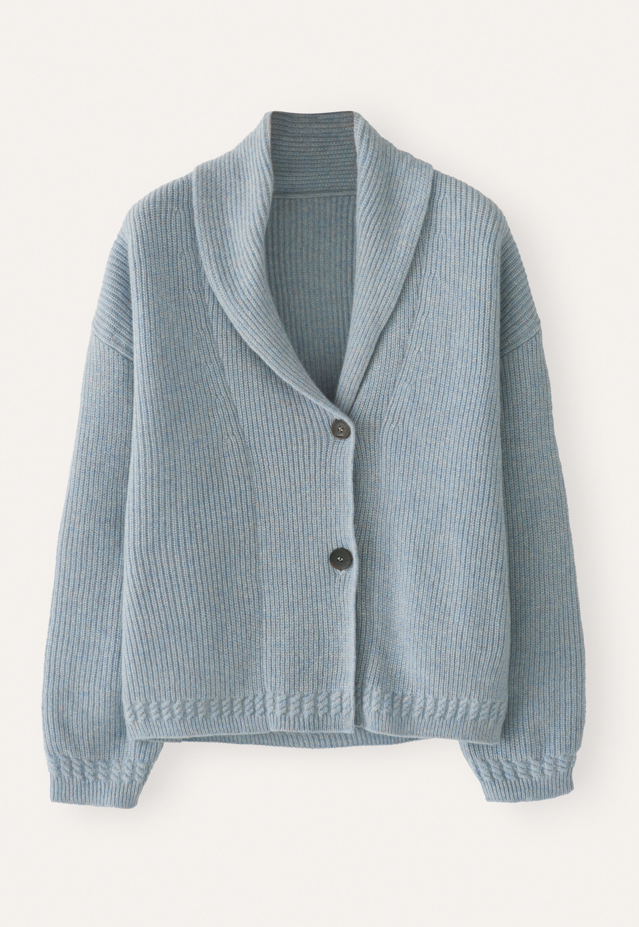 Shawl-collar cardigan