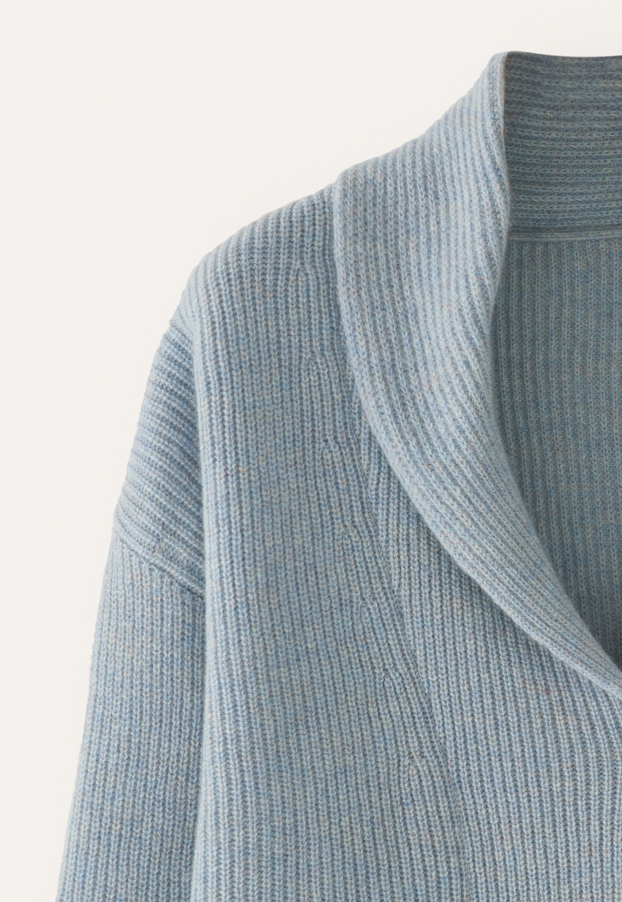 Shawl-collar cardigan
