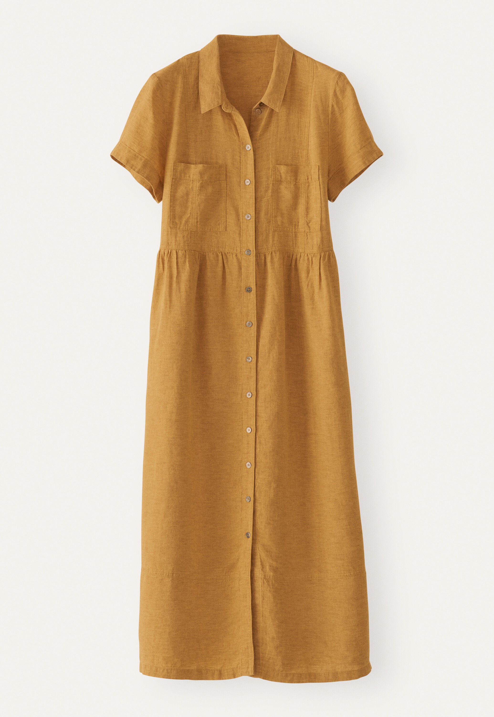 Gathered-waist dress