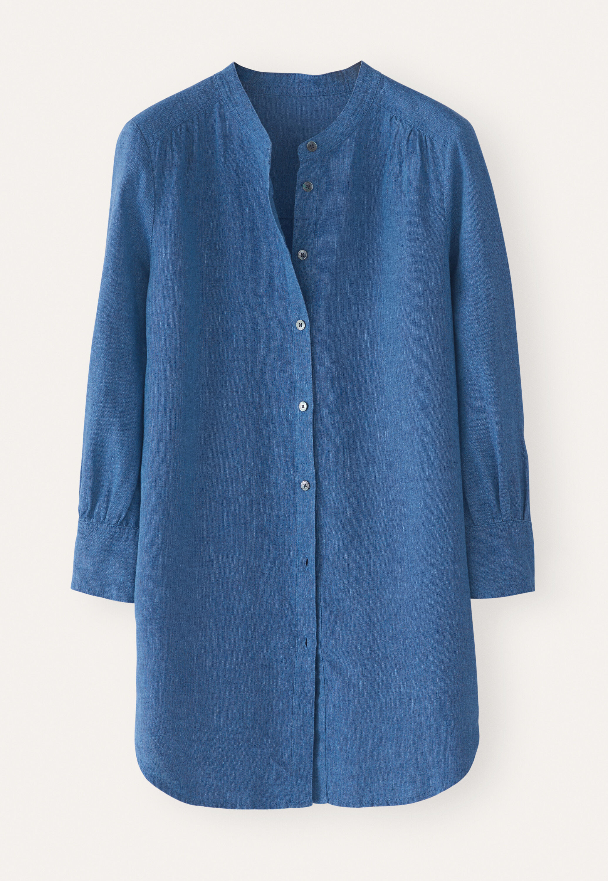 Long curved-hem shirt