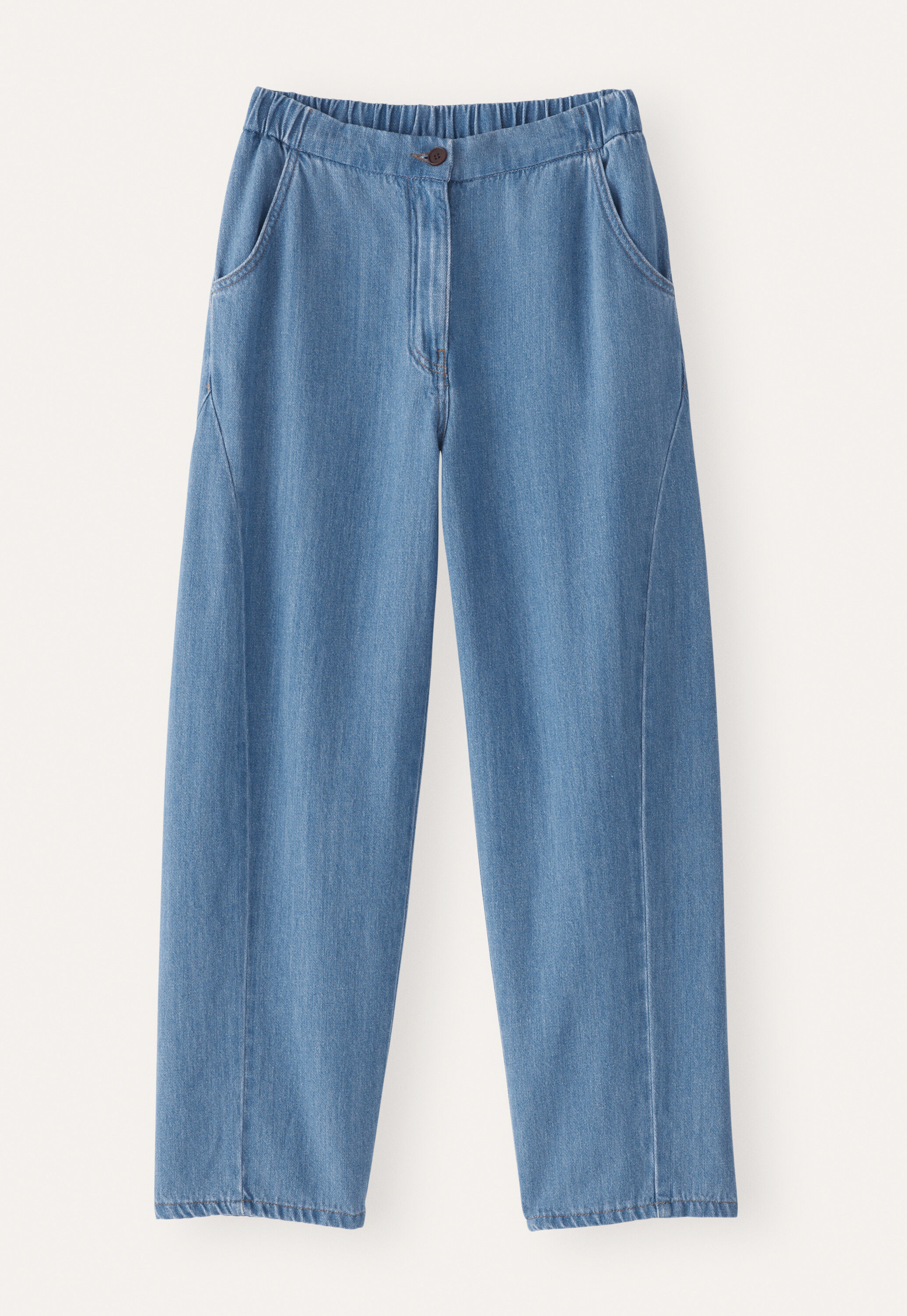 Indigo-dyed jeans