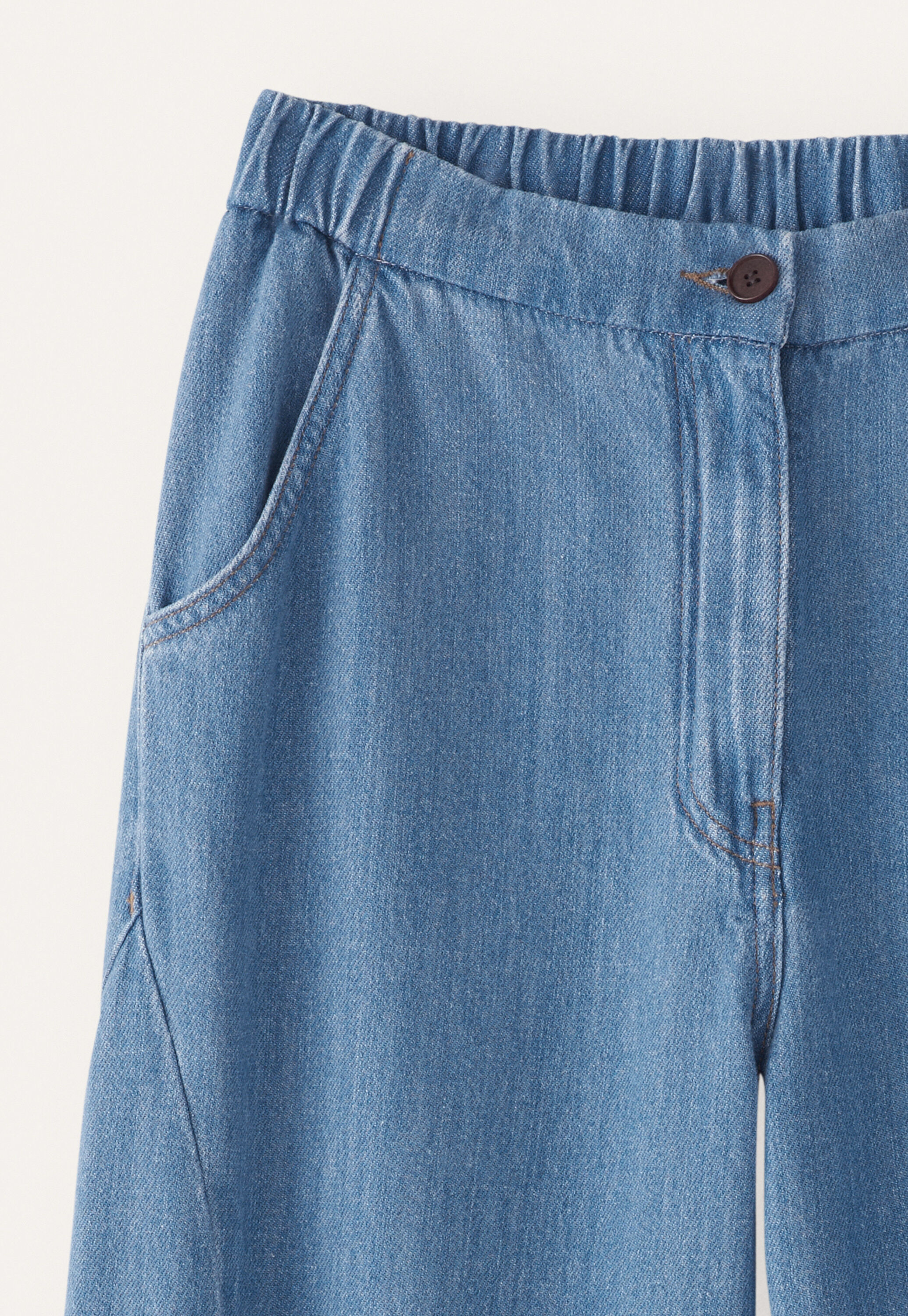 Indigo-dyed jeans