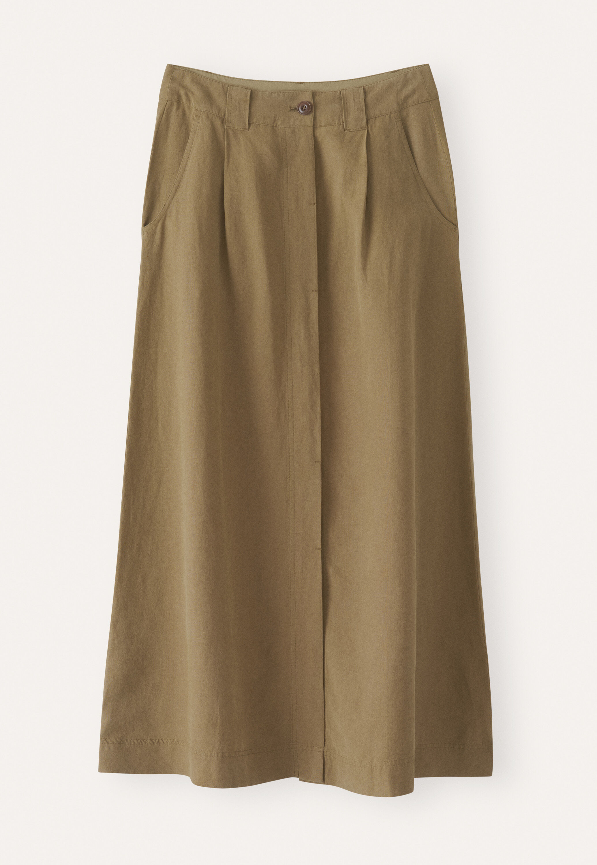 Button-front skirt
