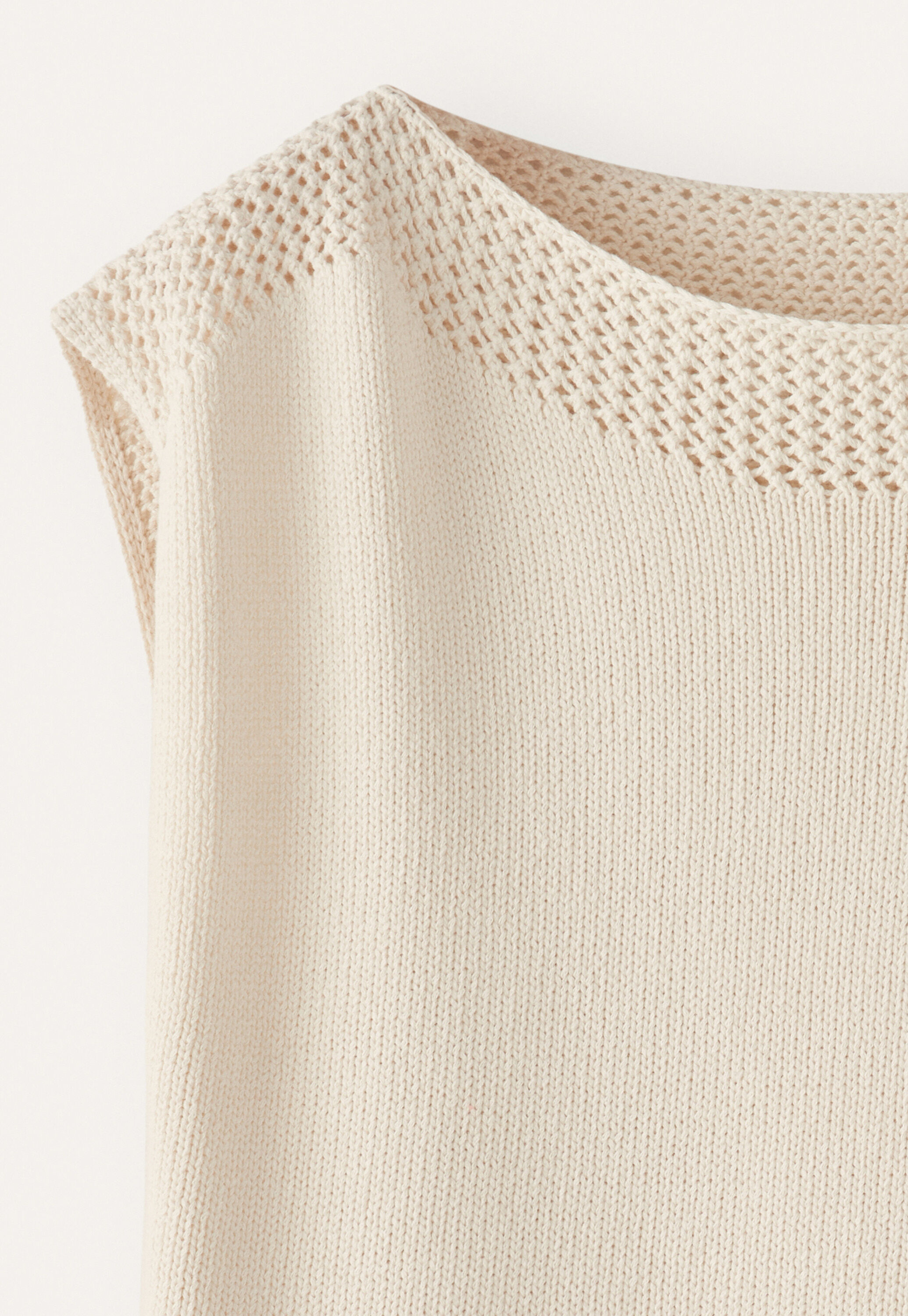 Crochet-stitch sweater