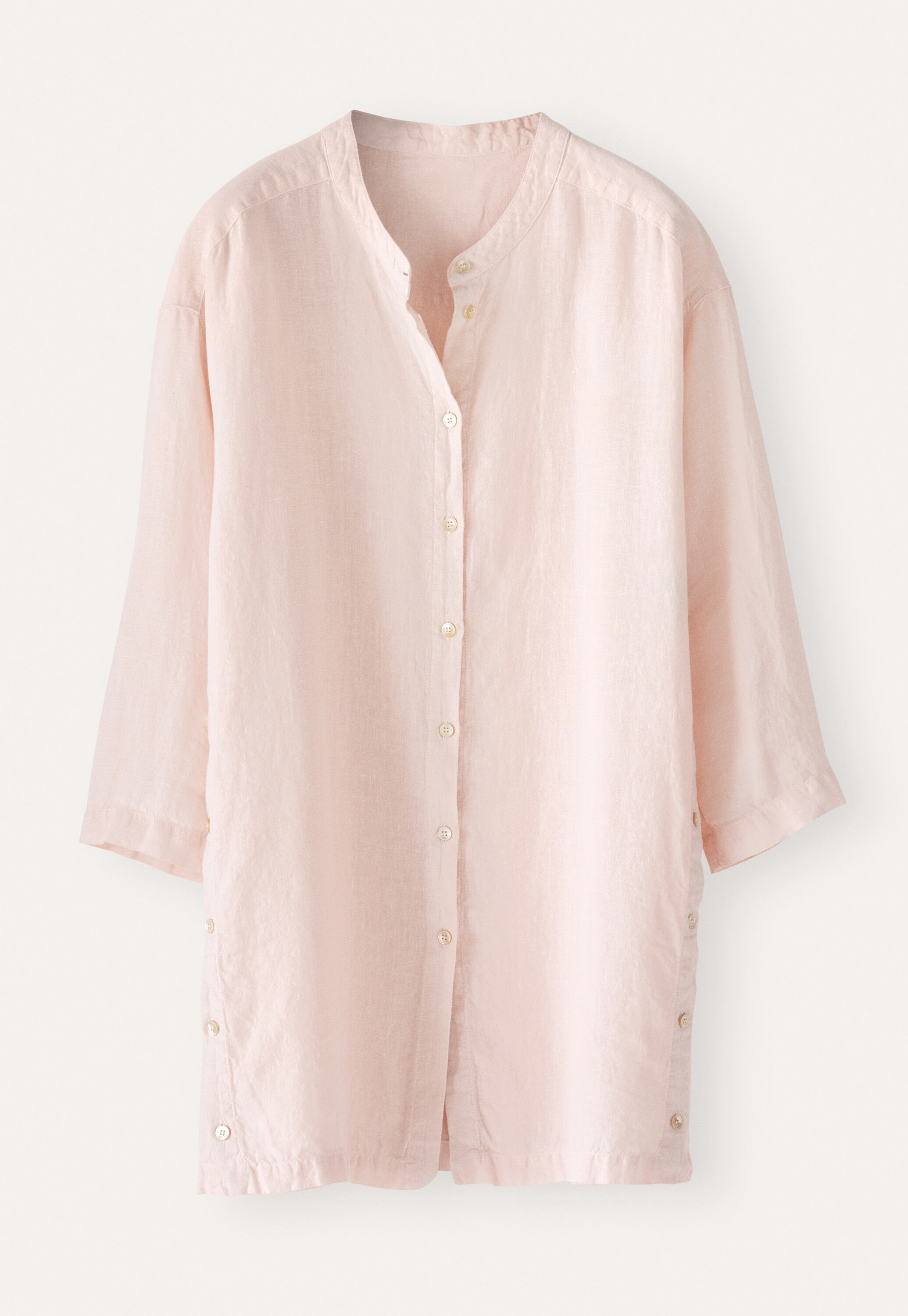 Long side-button shirt
