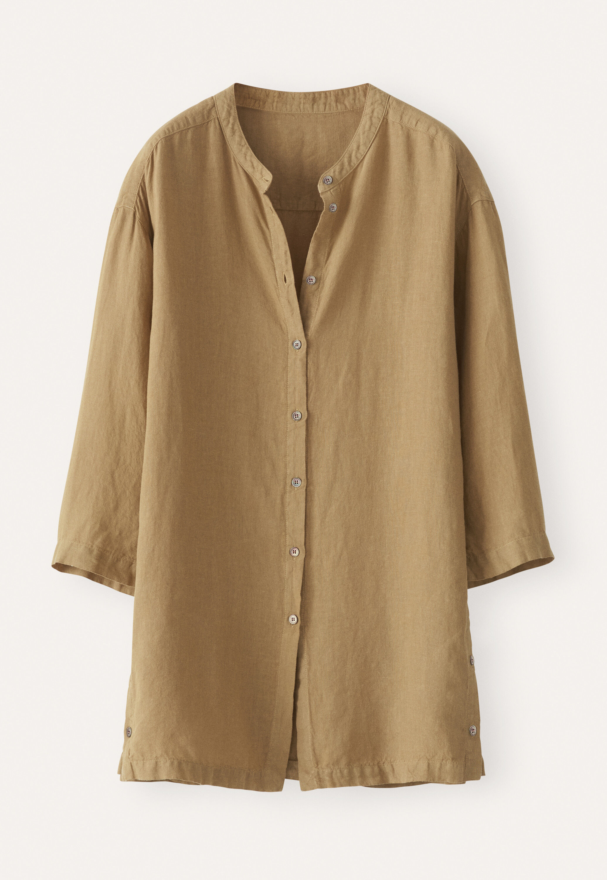 Long side-button shirt