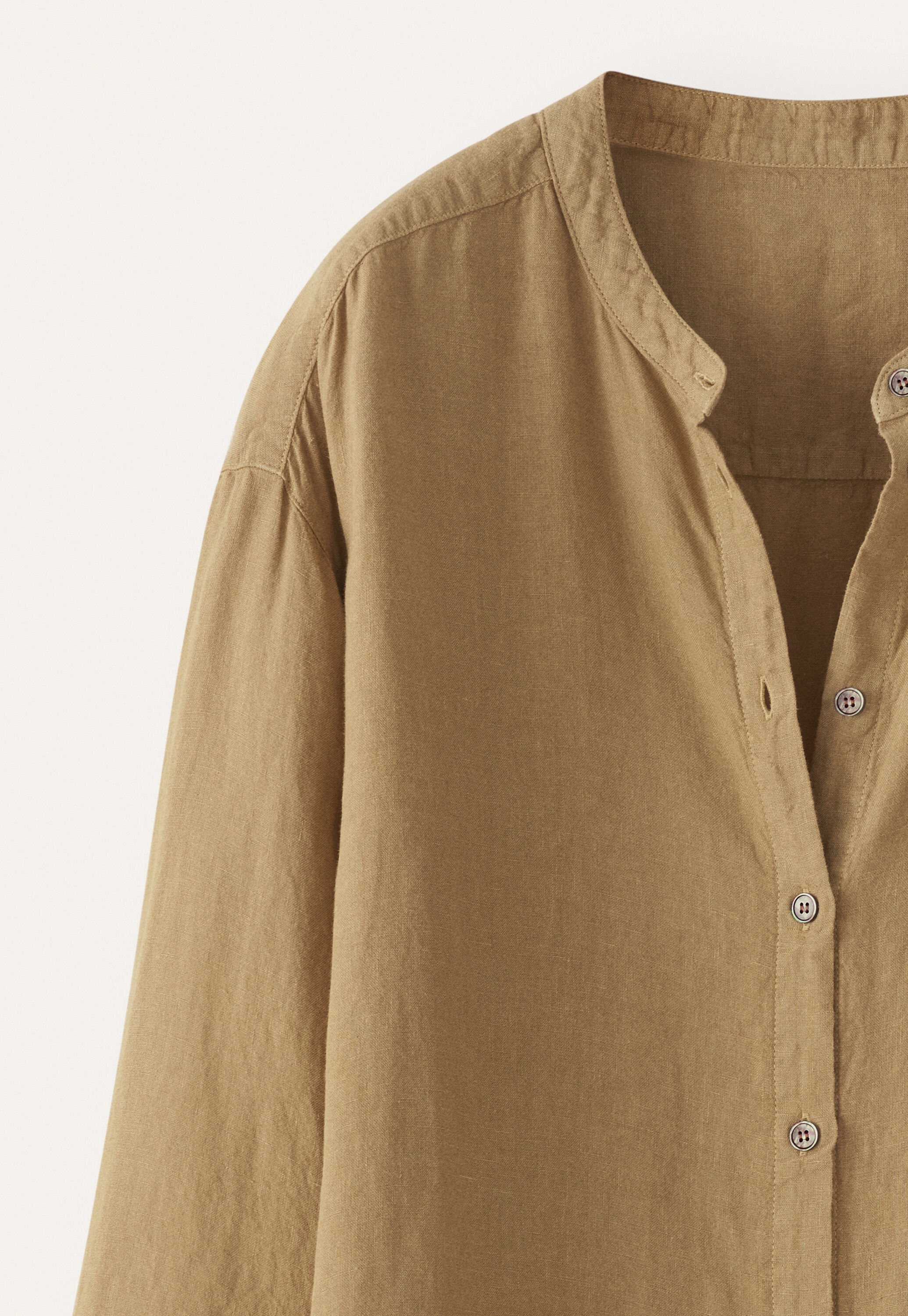 Long side-button shirt