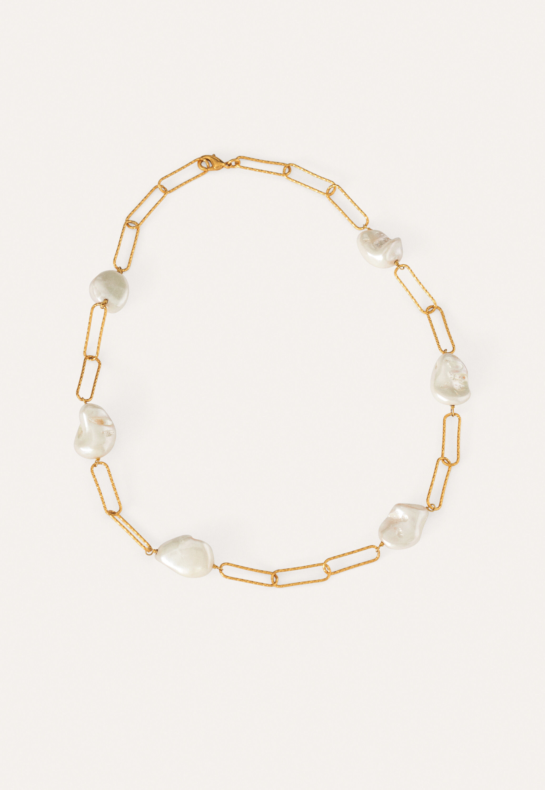 Pearl & chain necklace