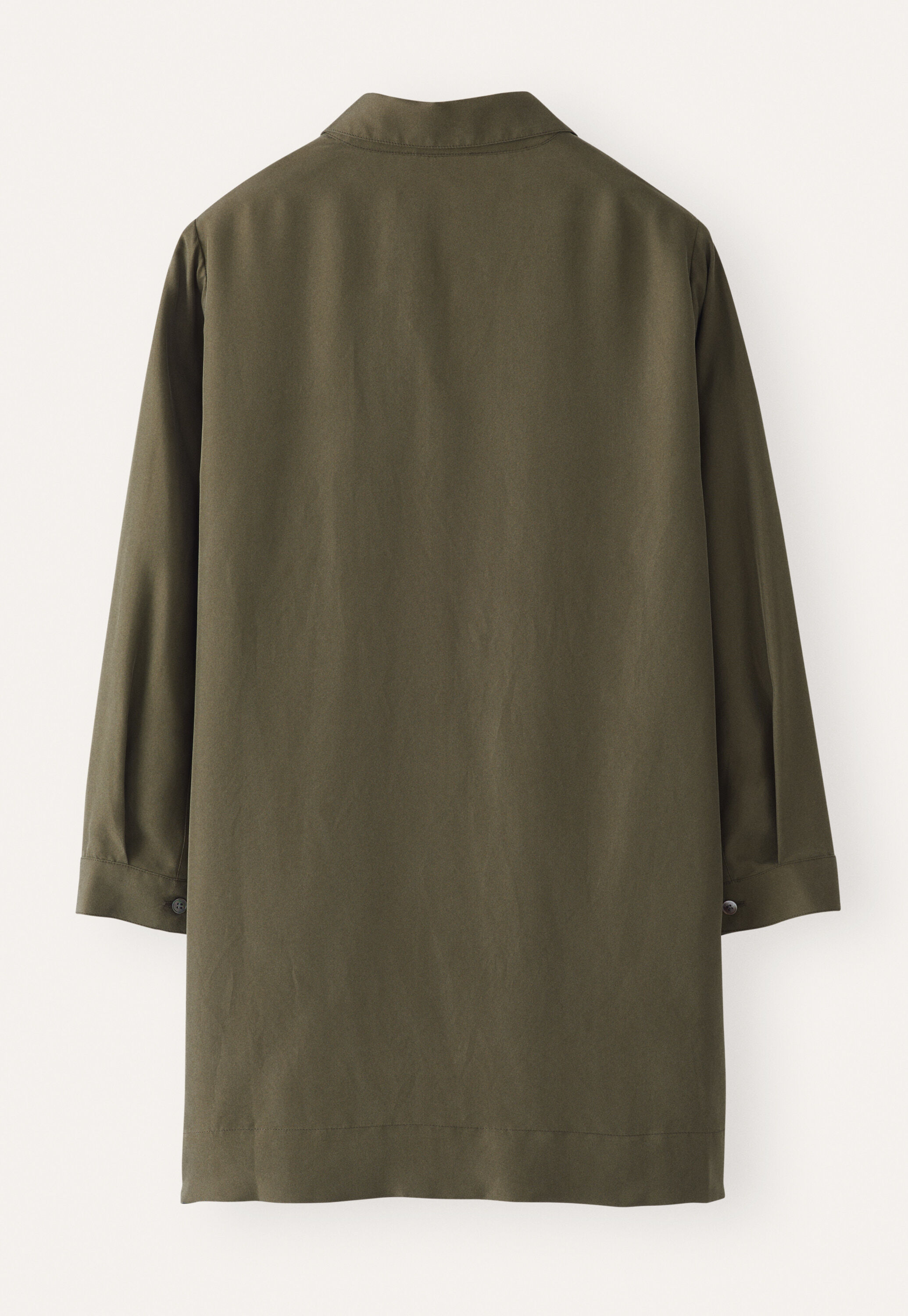 Deep side-split shirt