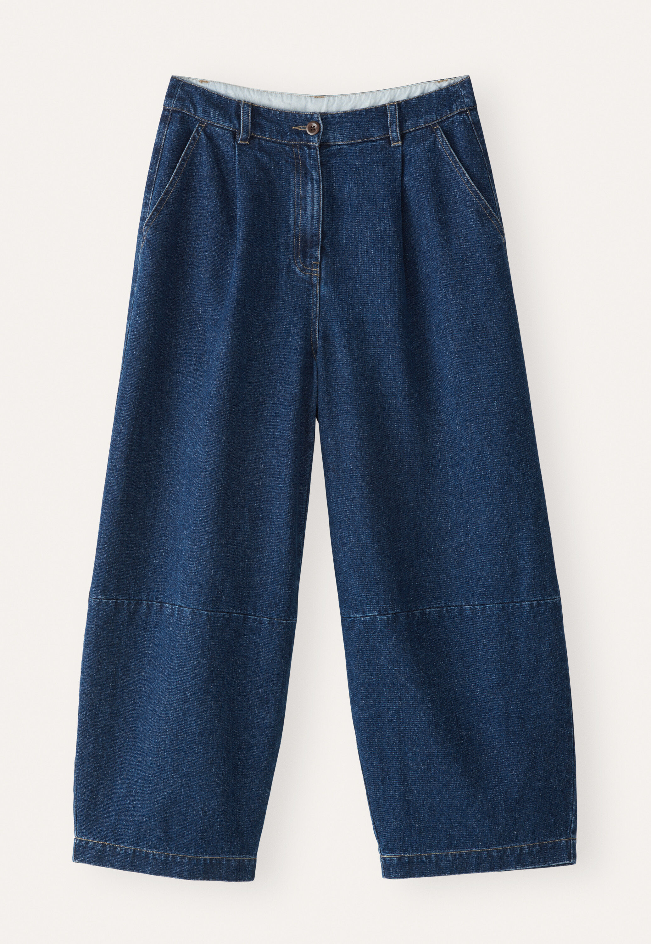 Barrel-leg trousers