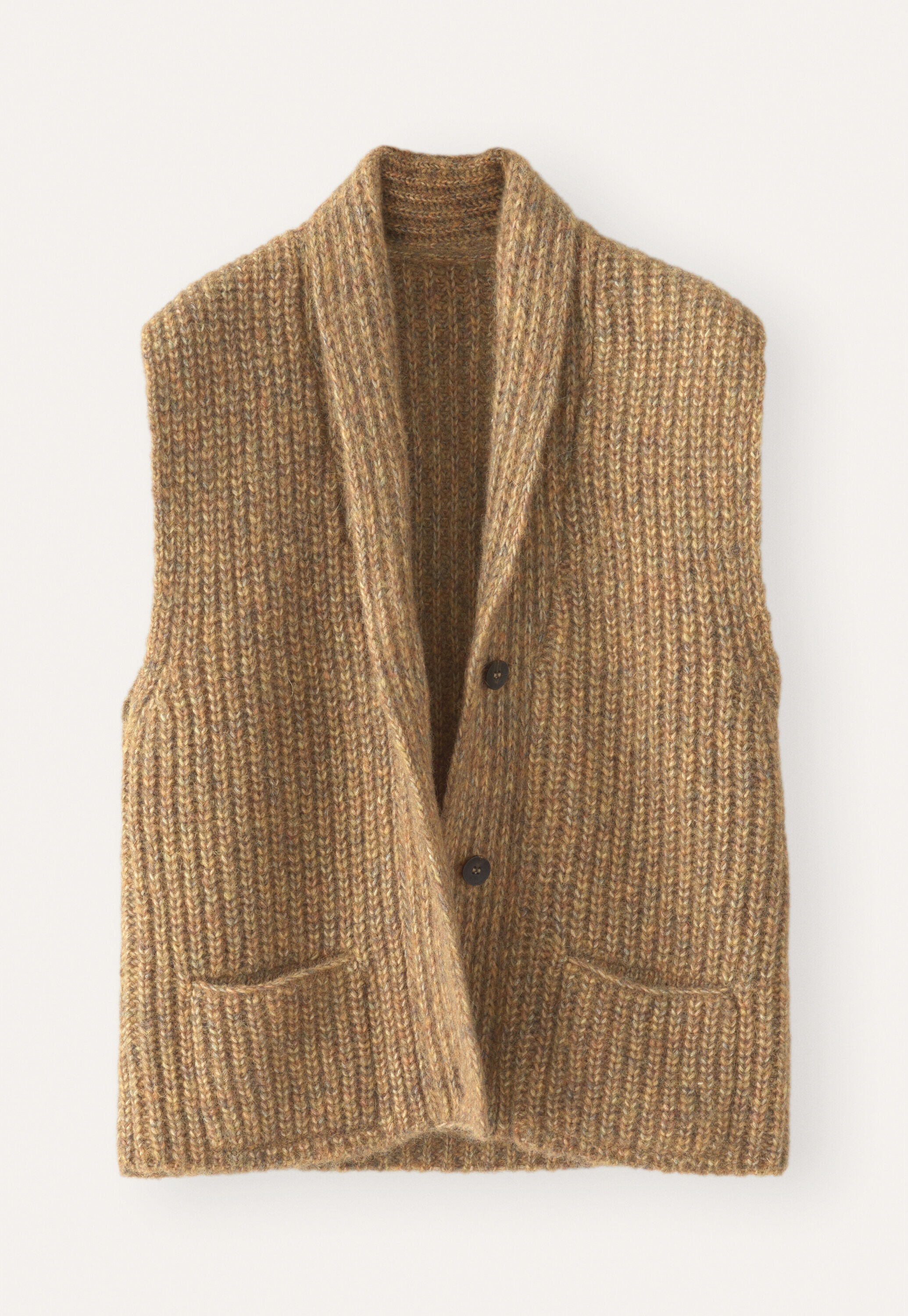 Shawl-collar cardigan