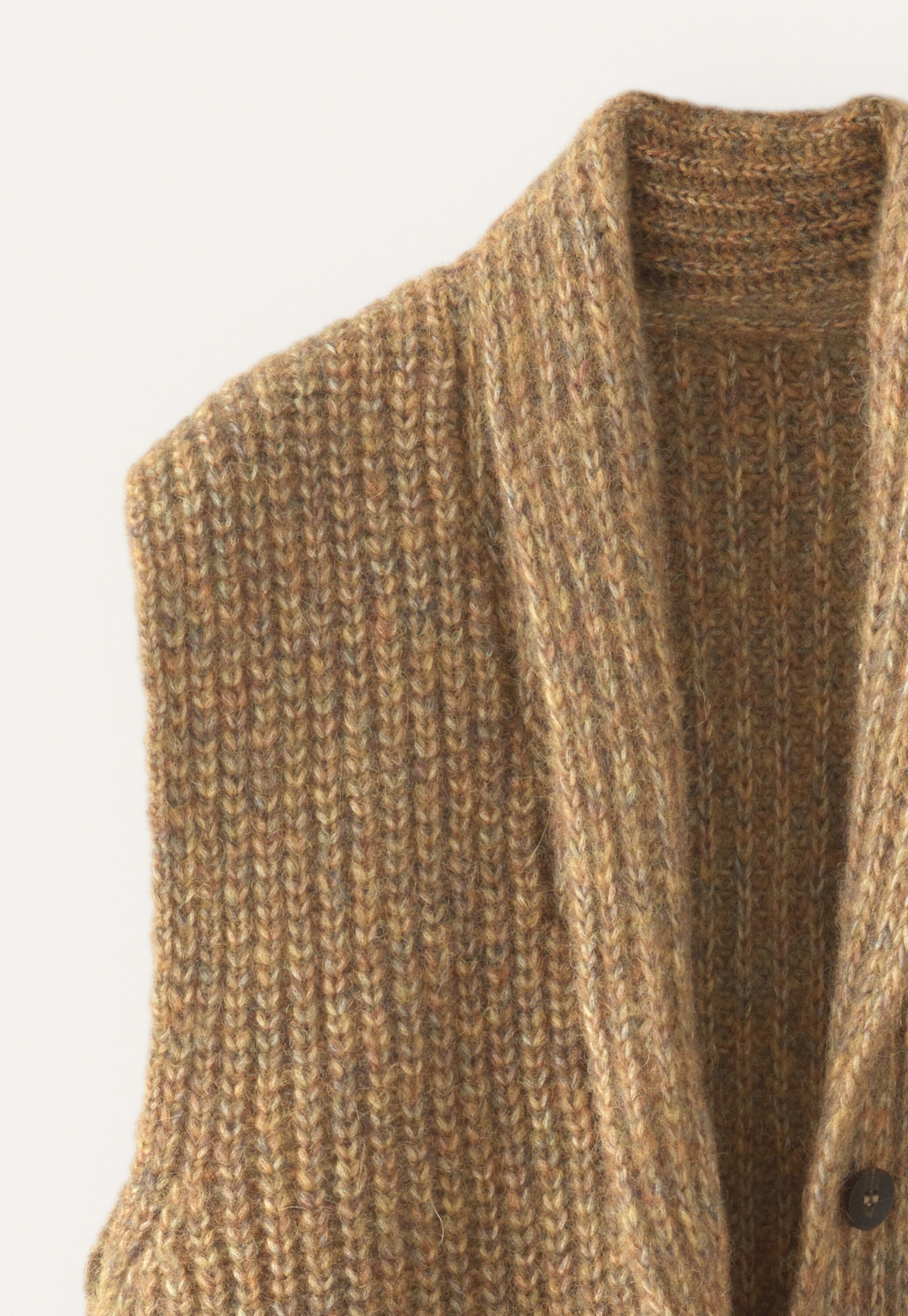 Shawl-collar cardigan