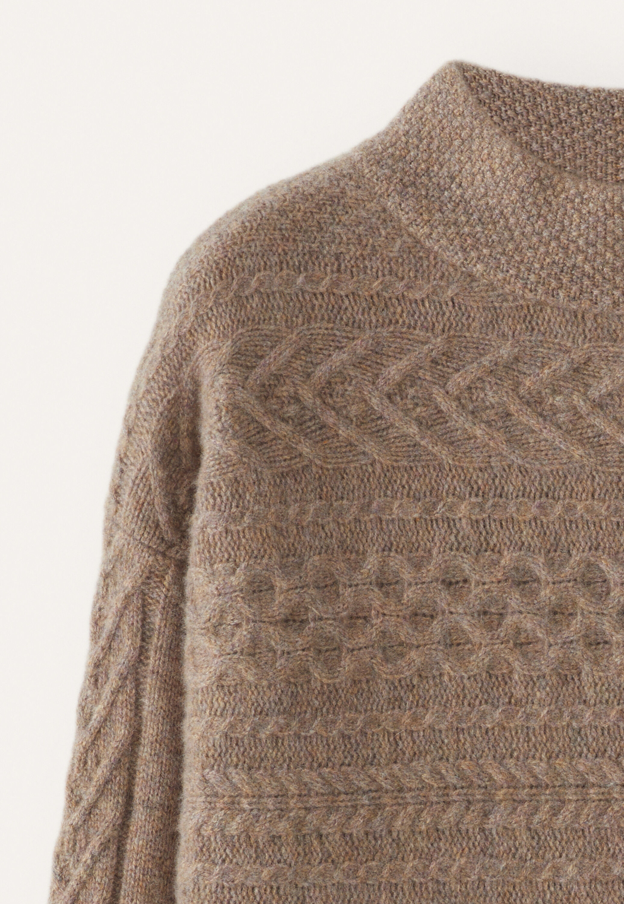 Cable-stitch sweater