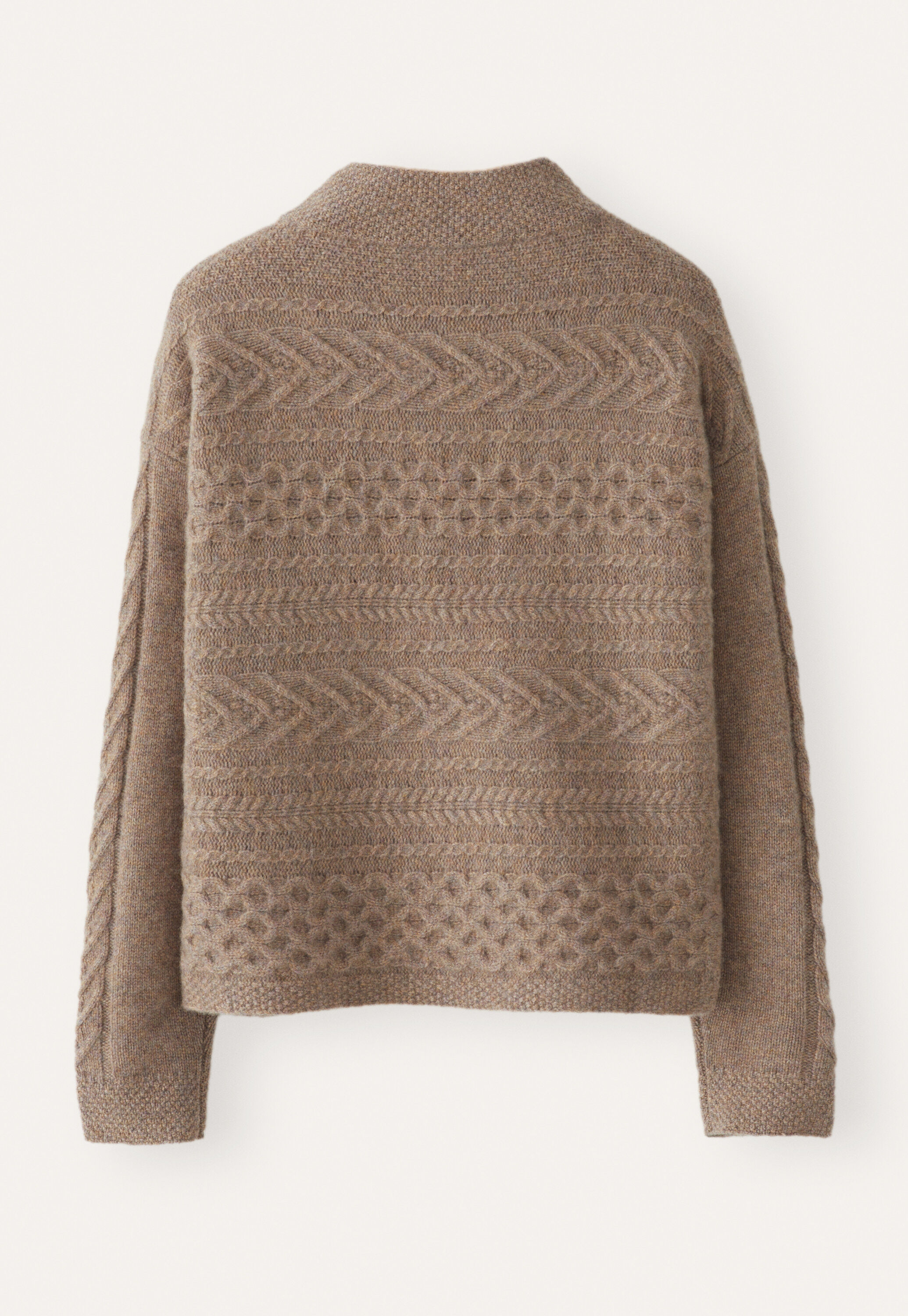 Cable-stitch sweater