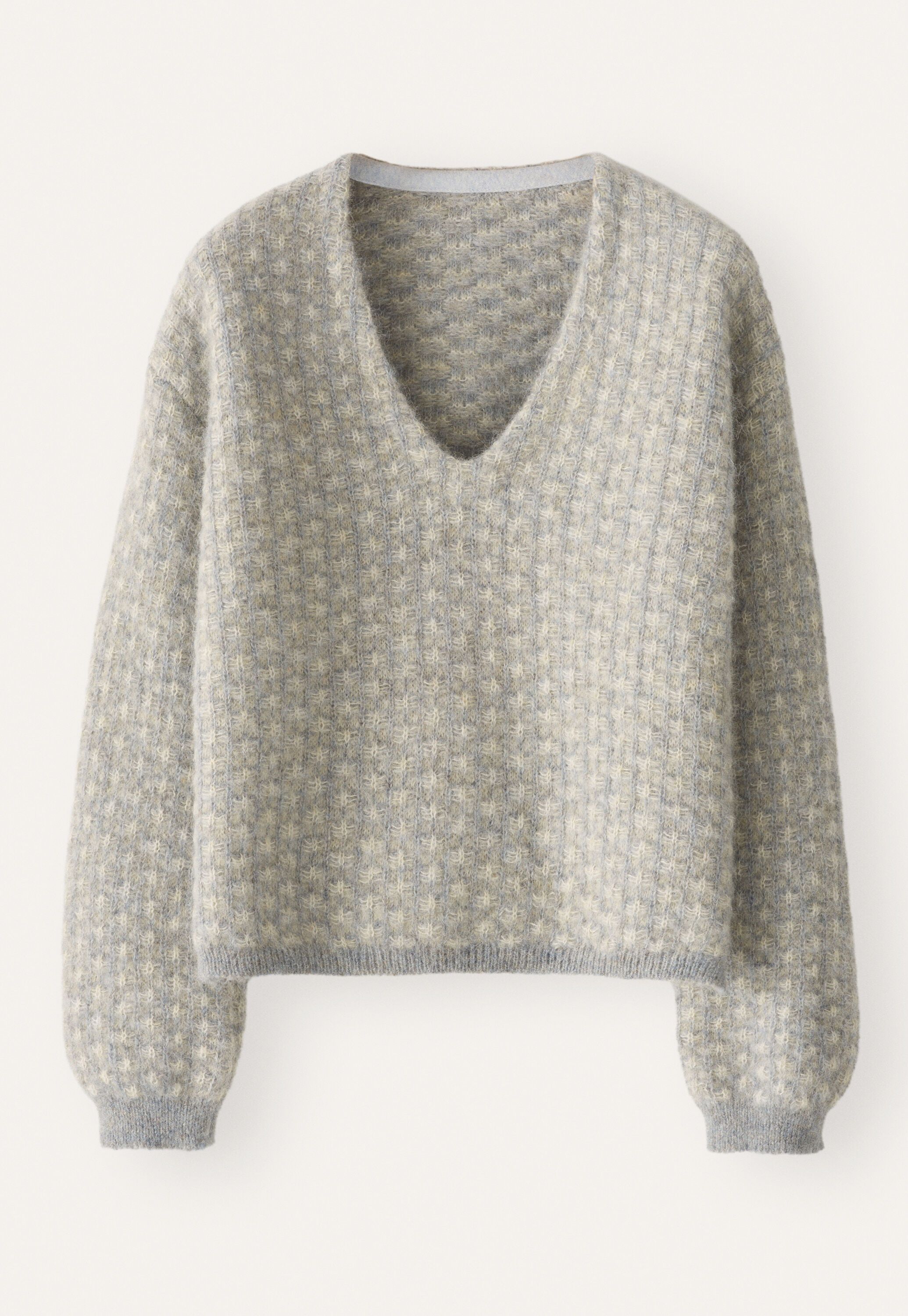 V-neck stitch sweater