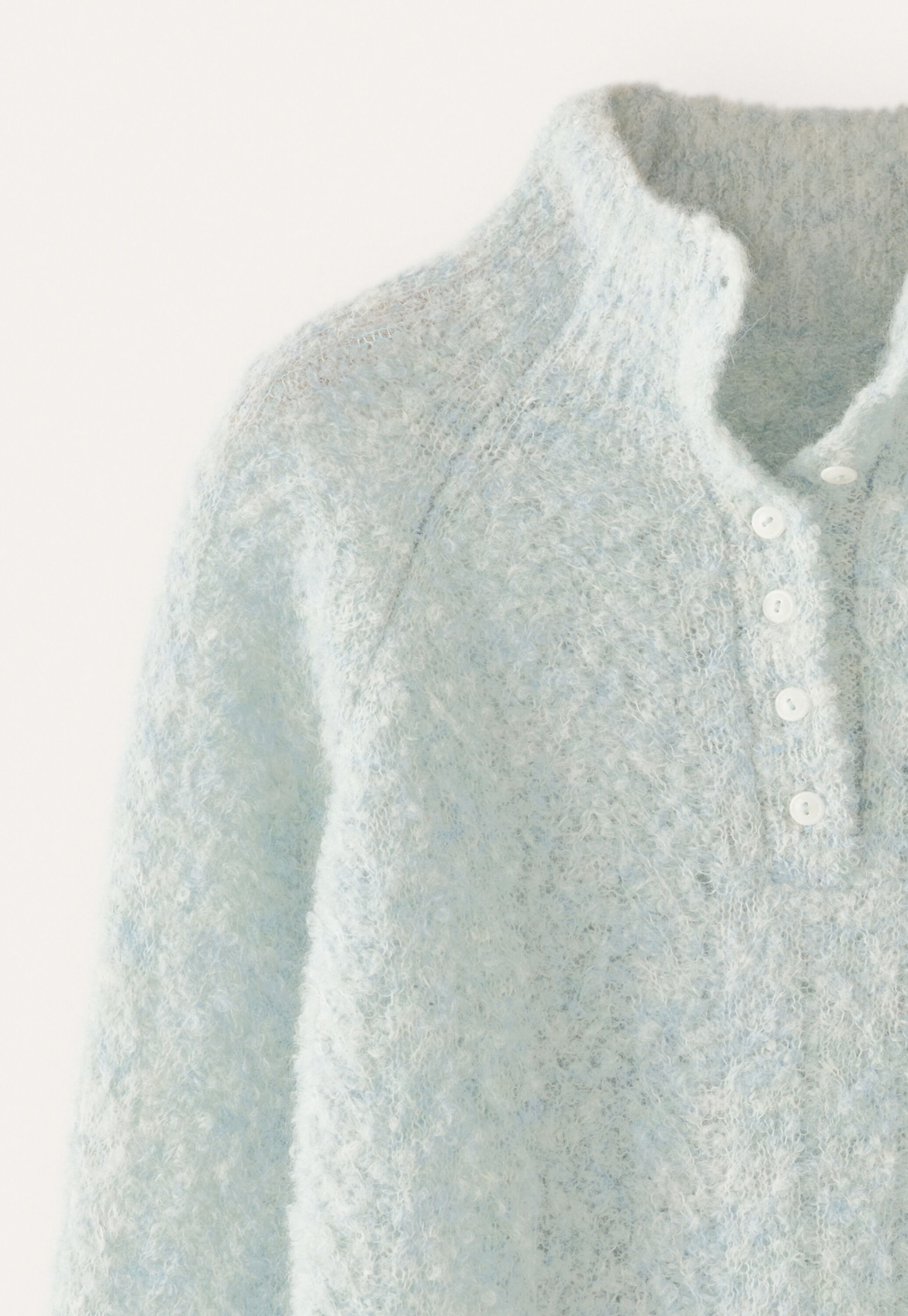 Button-neck sweater