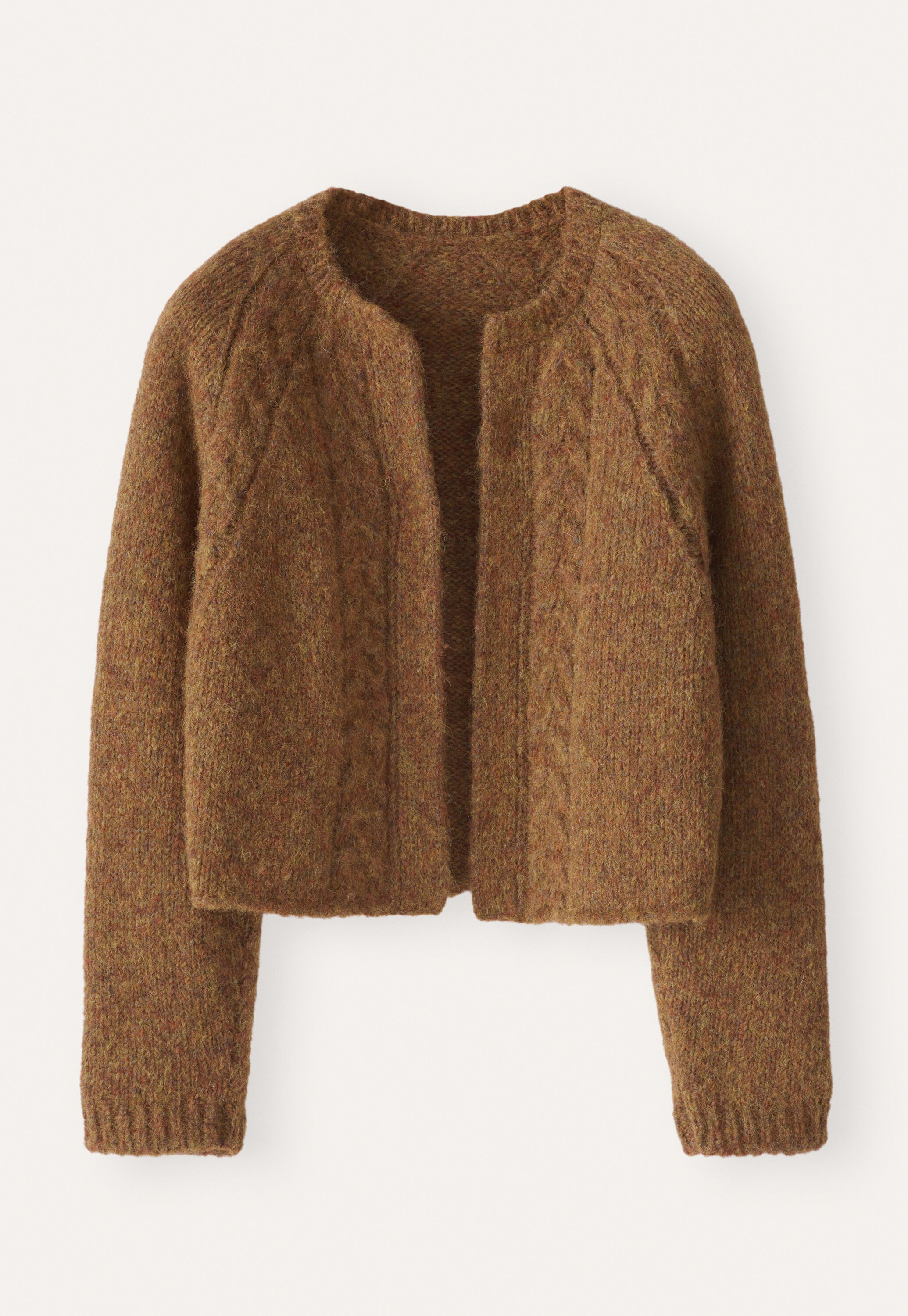Cable-stitch cardigan