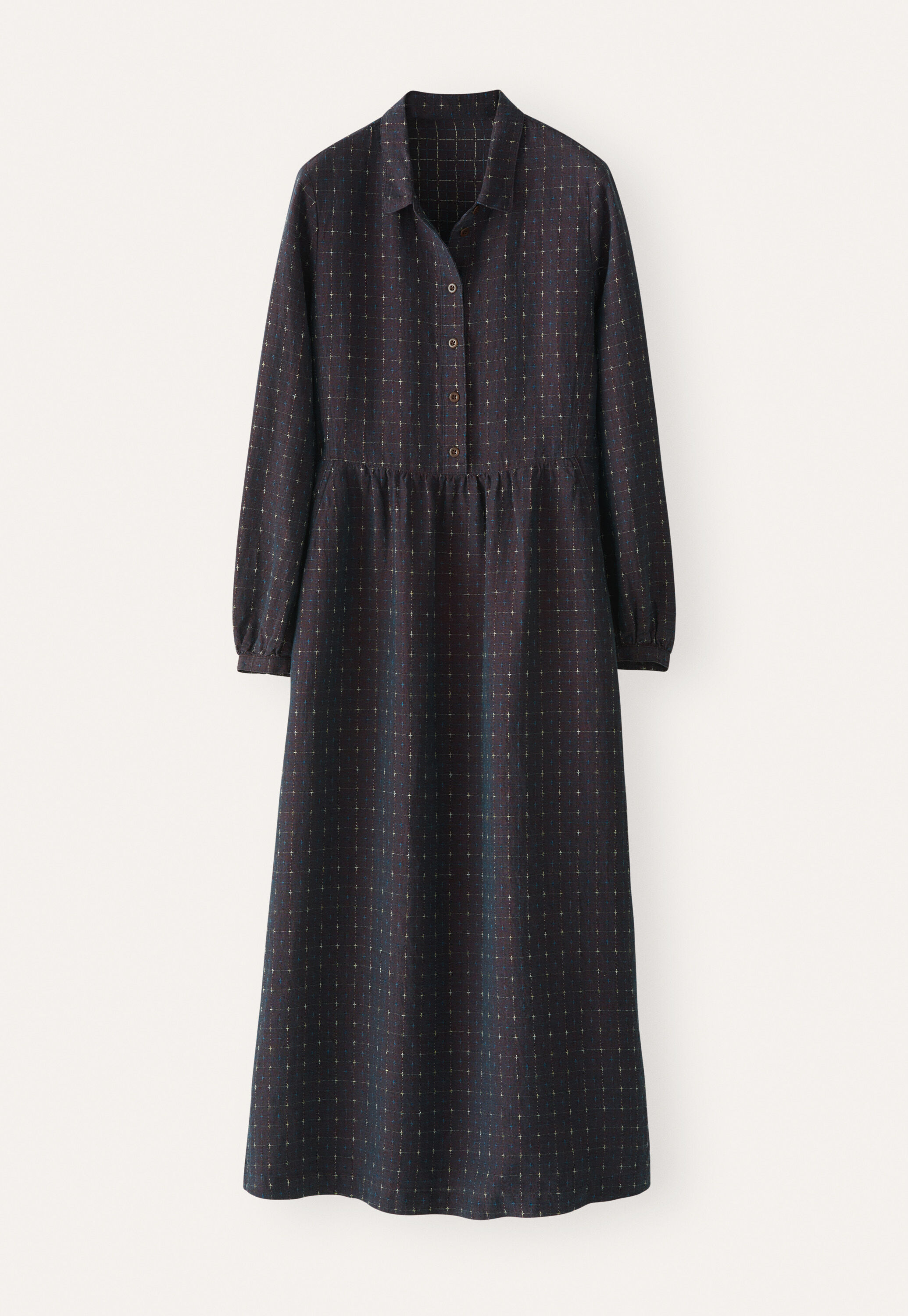 Cross-pattern dress
