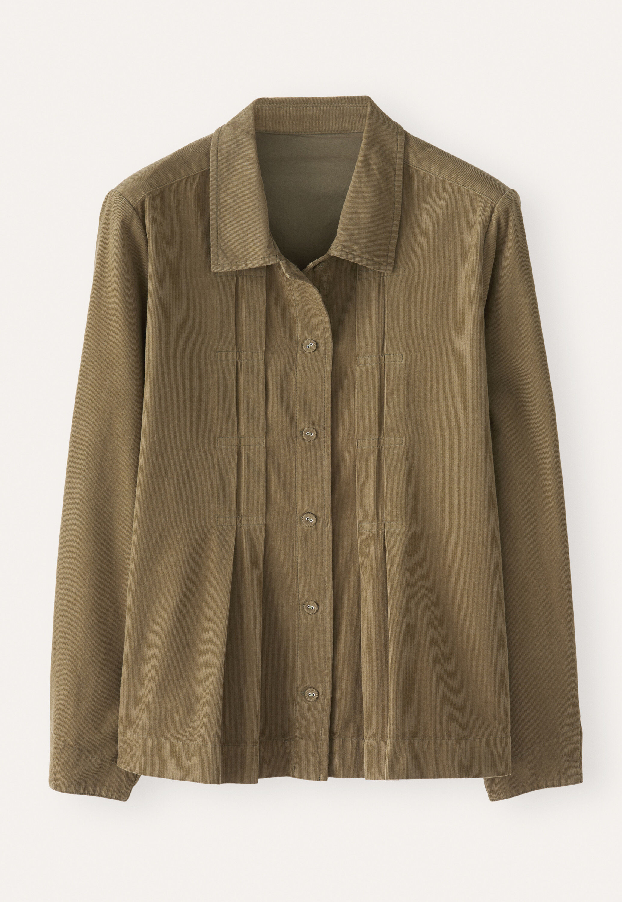 Tuck-front shirt