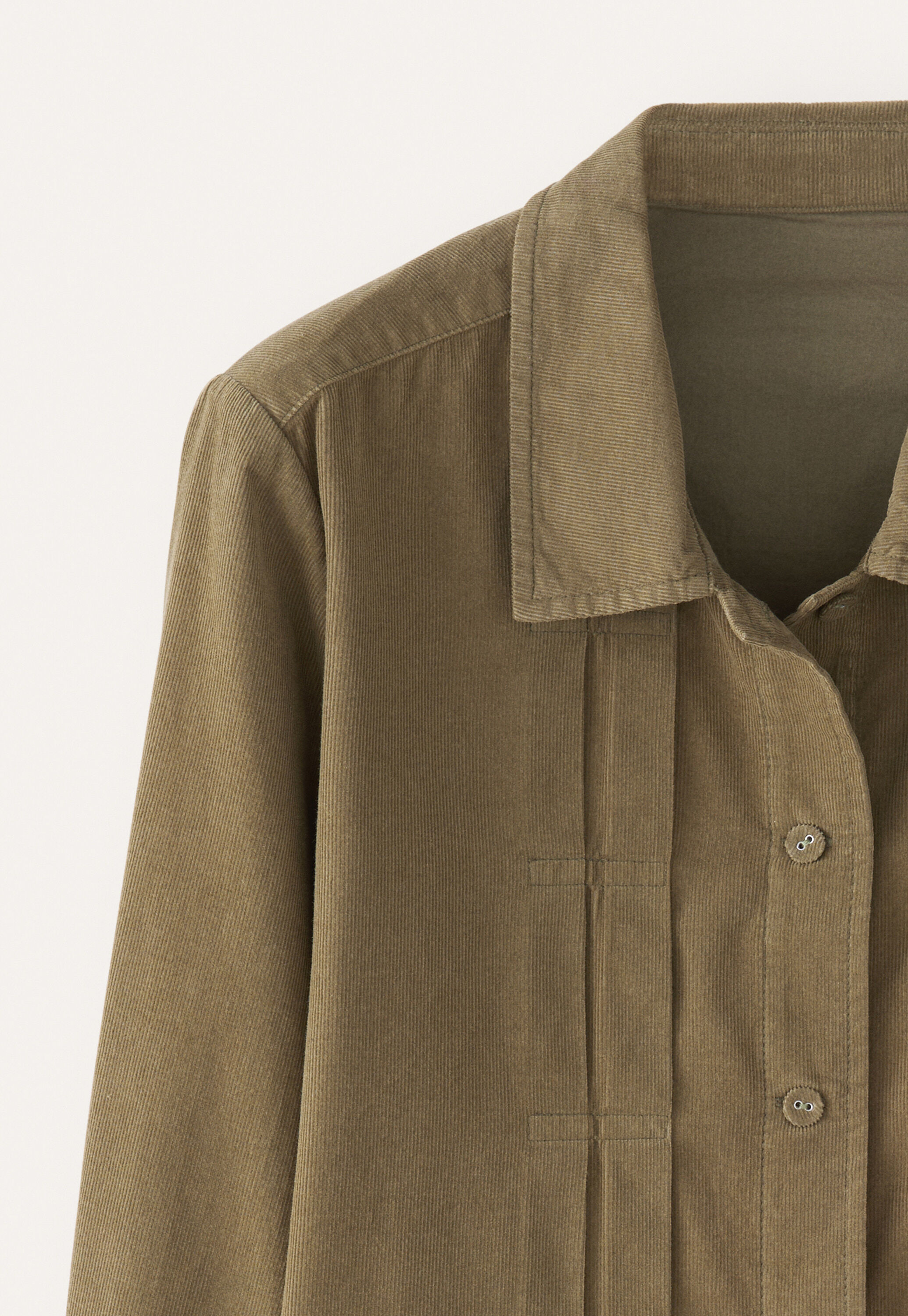 Tuck-front shirt