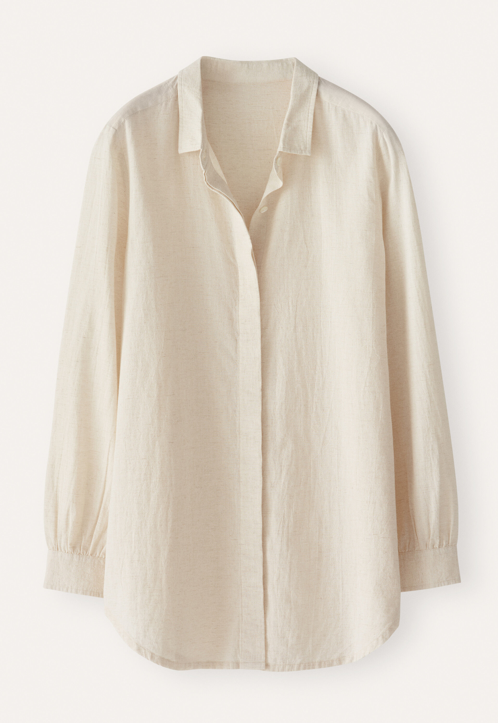 Curved hem shirt
