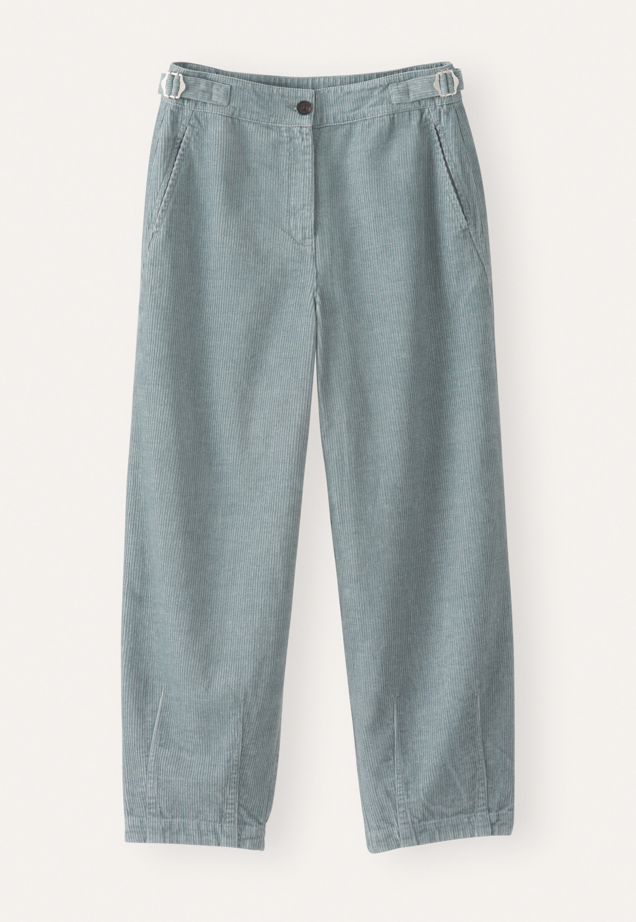 Cropped tapered-leg trousers