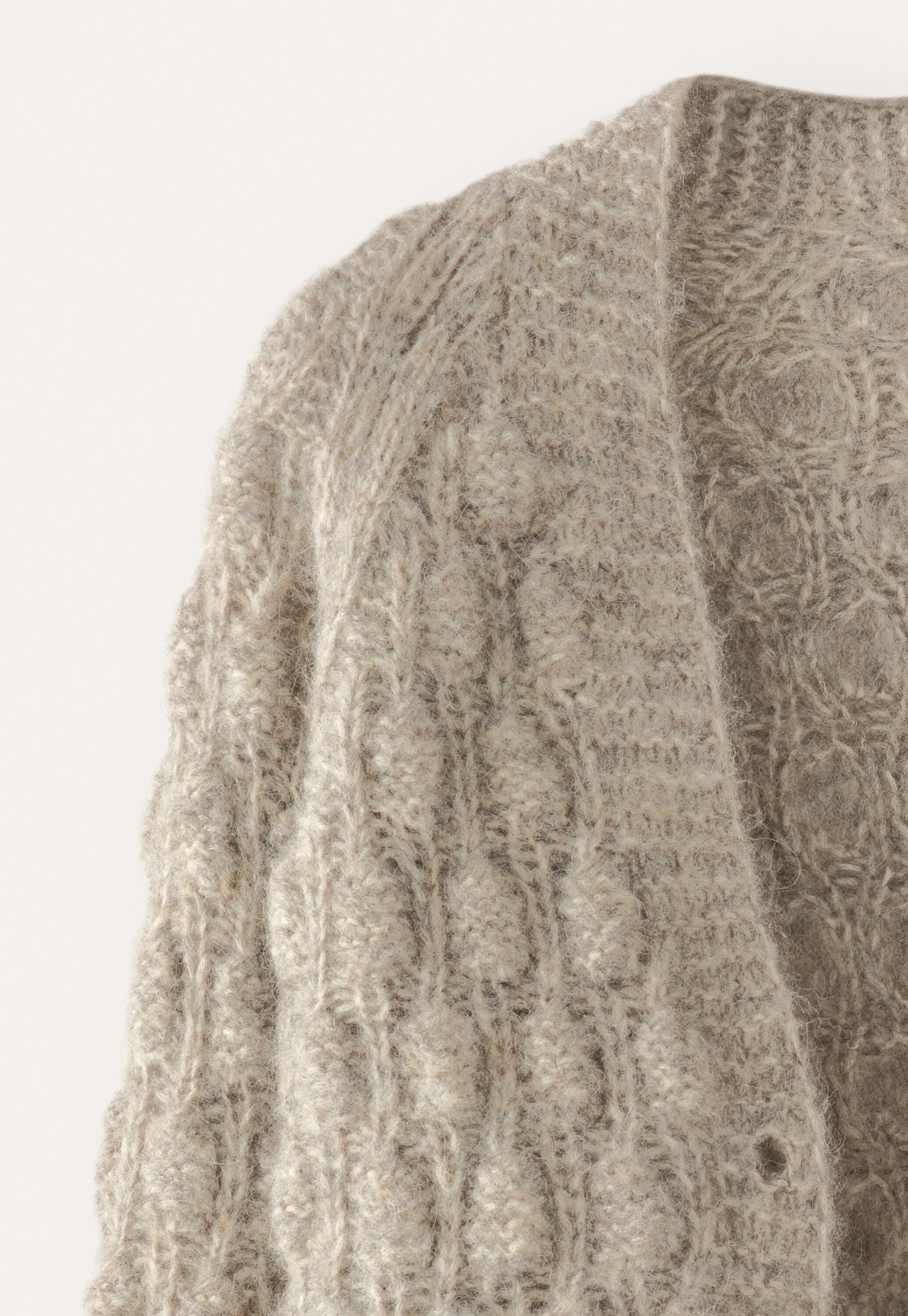 Hand-knitted cardigan