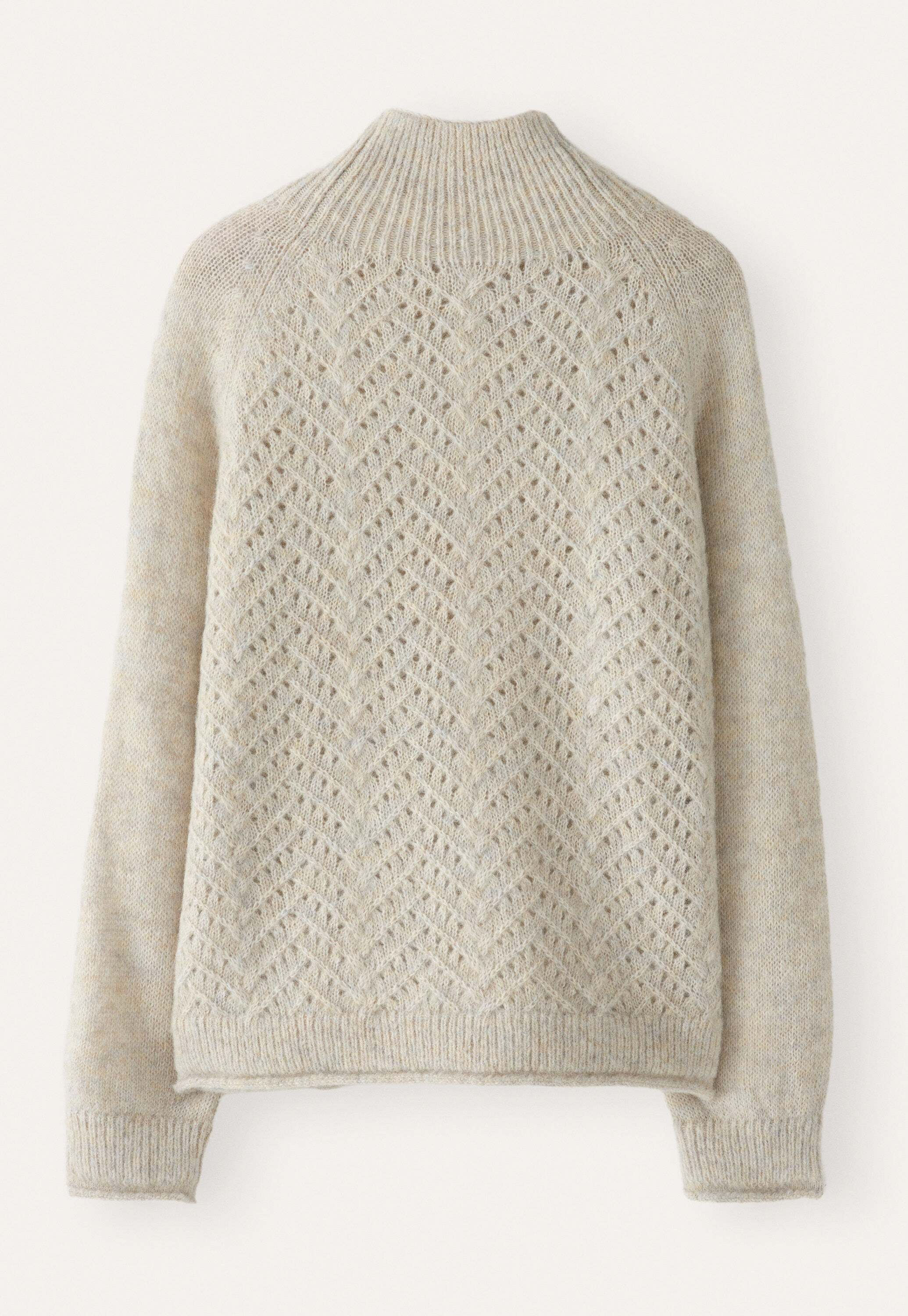 Cable-stitch sweater