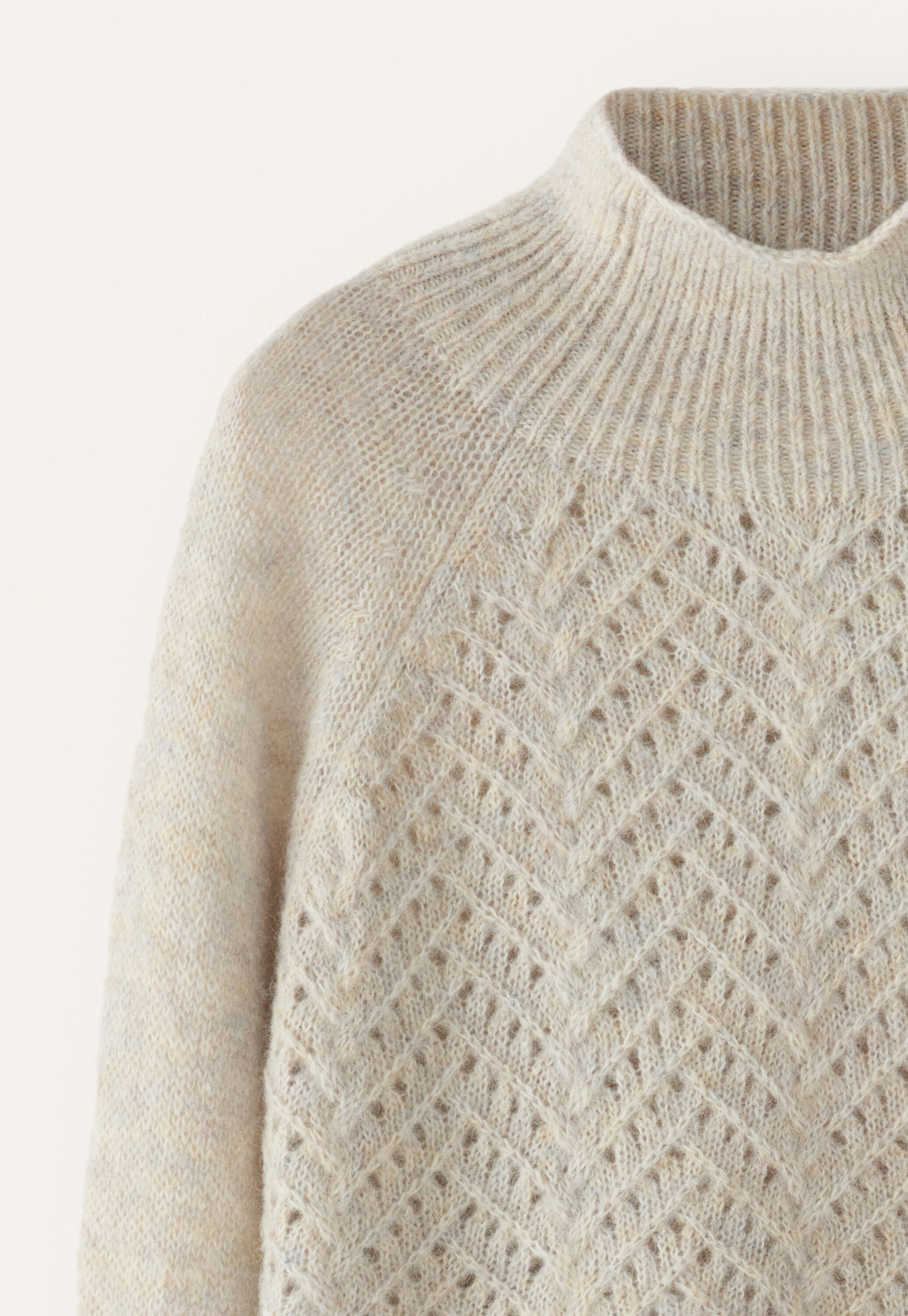 Cable-stitch sweater